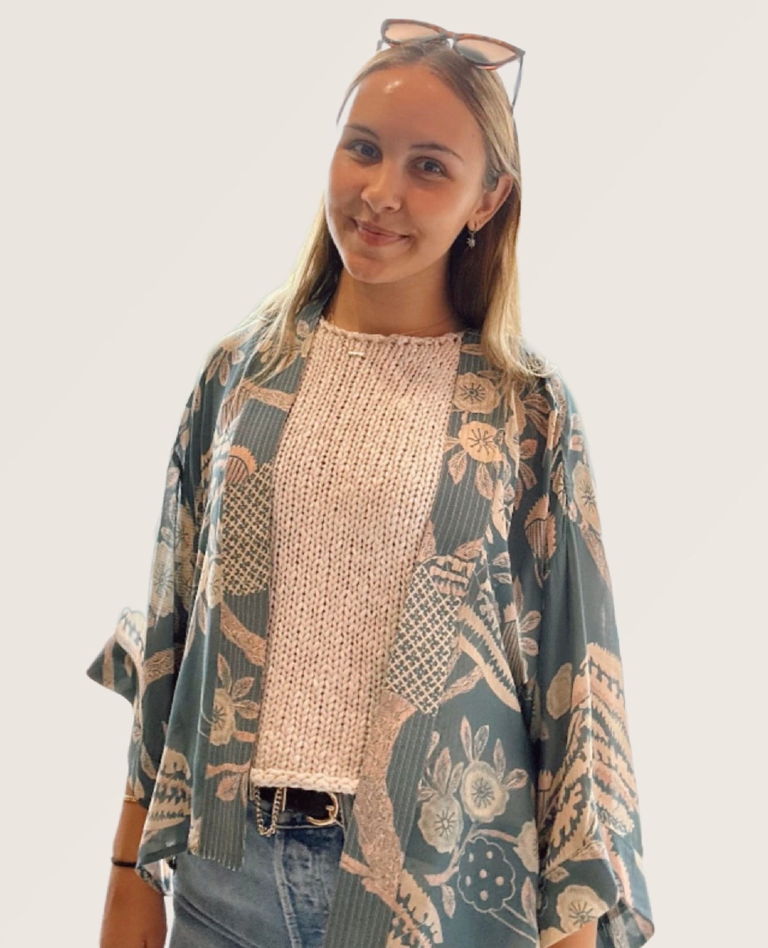 Rosa Blue Kimono