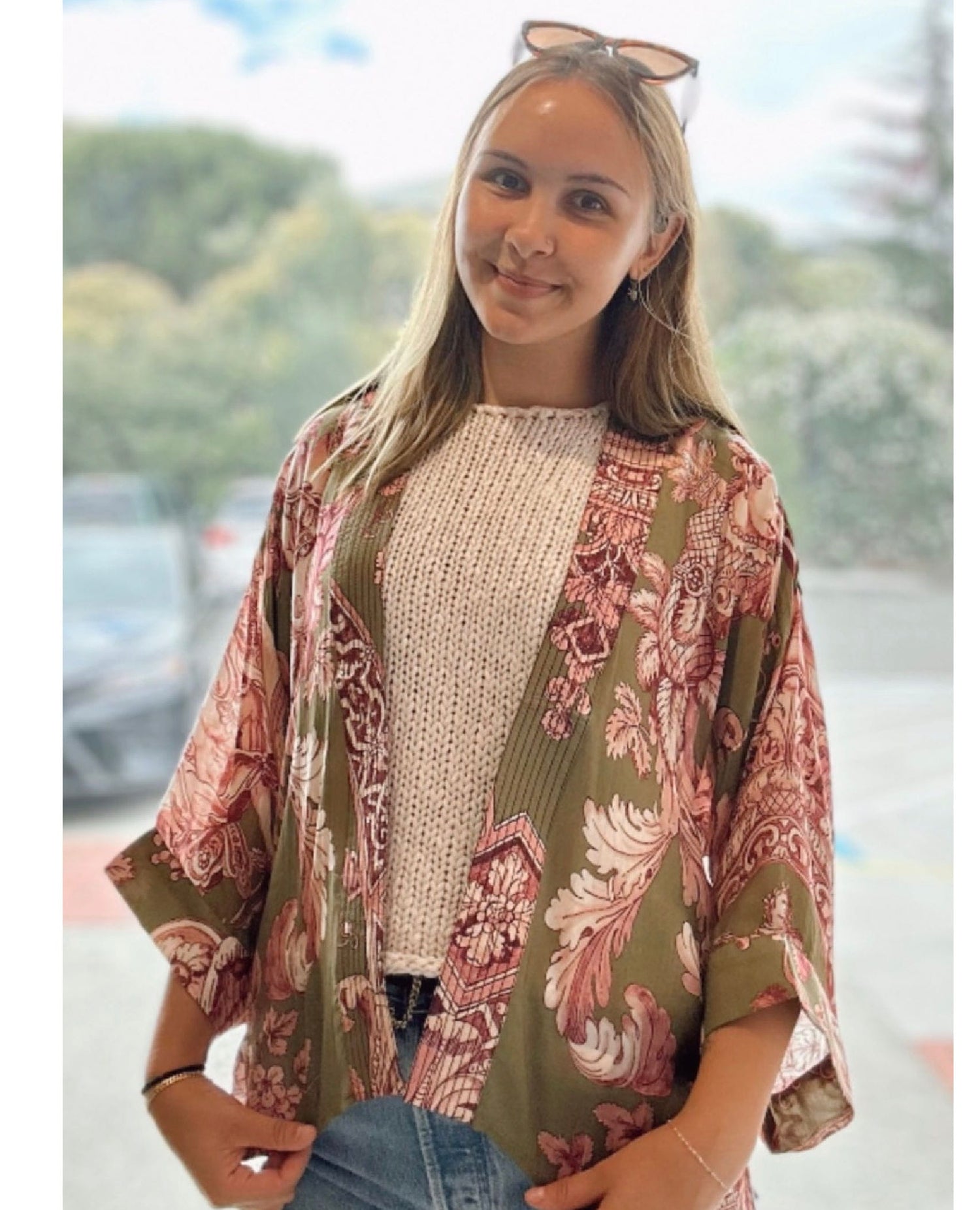 Angels Olive Kimono