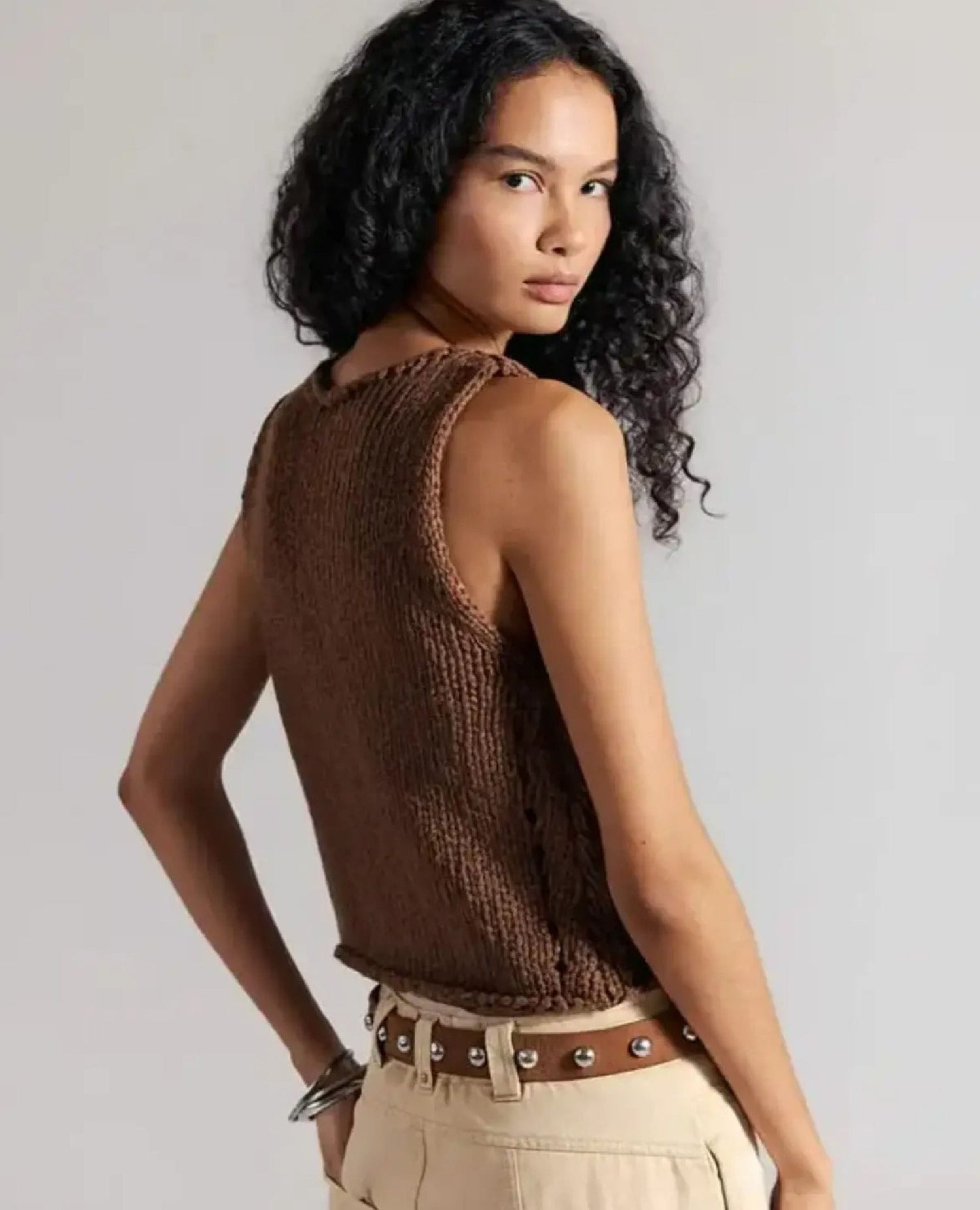 Opal Sweater Tank Emperador