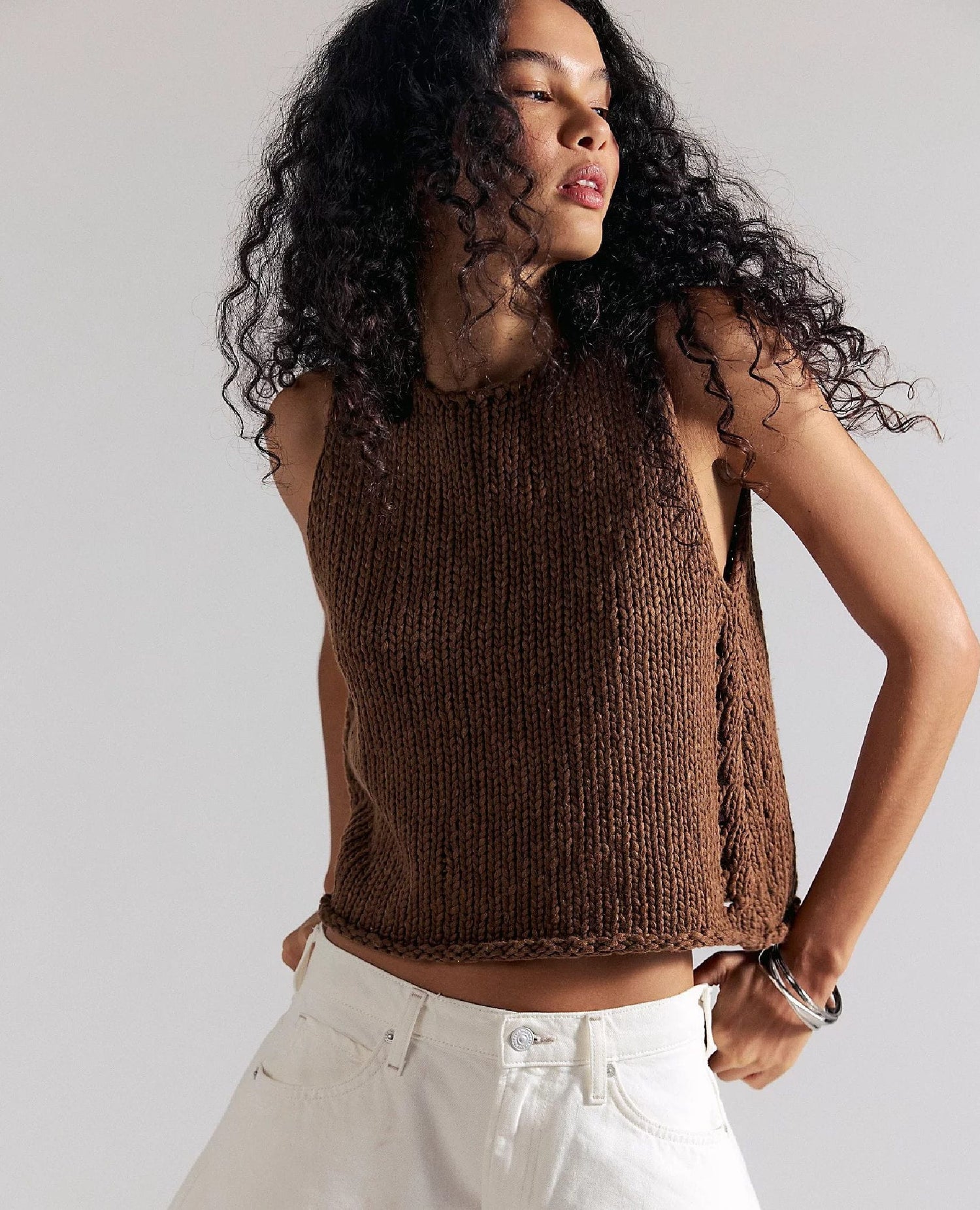 Opal Sweater Tank Emperador