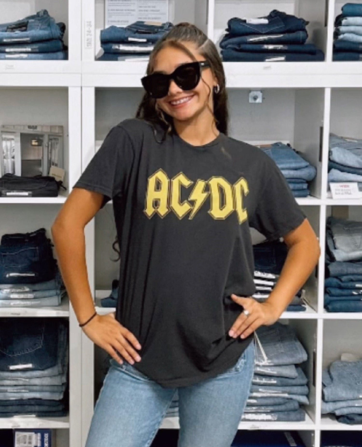 AC DC Black Short Sleeve Tee