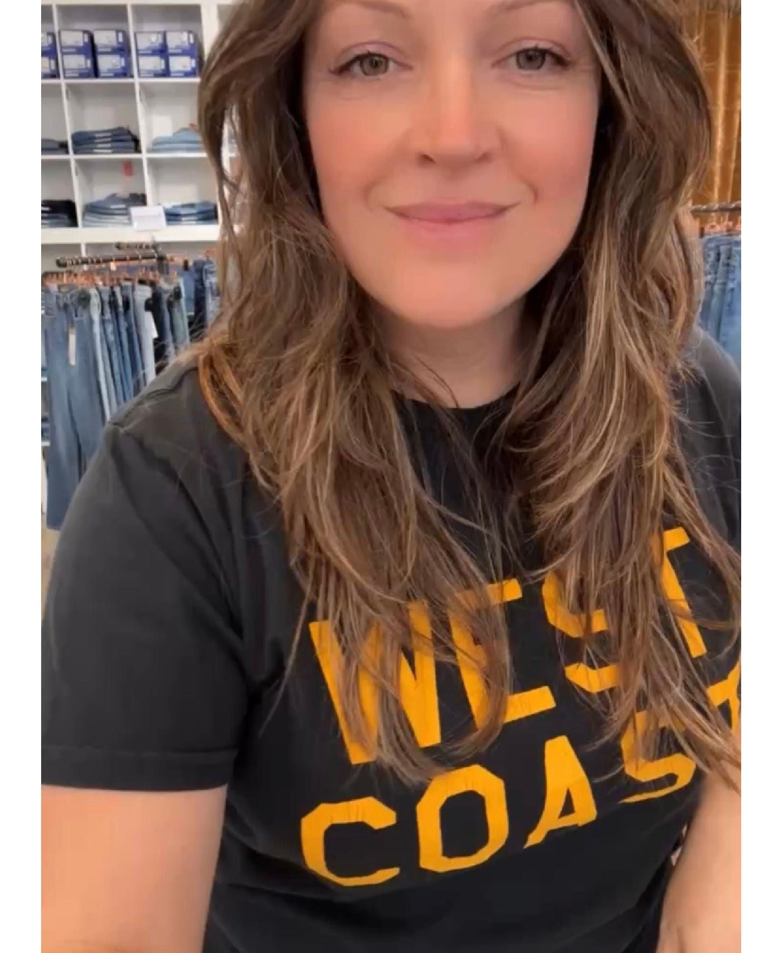 West Coast Vintage Black Tee