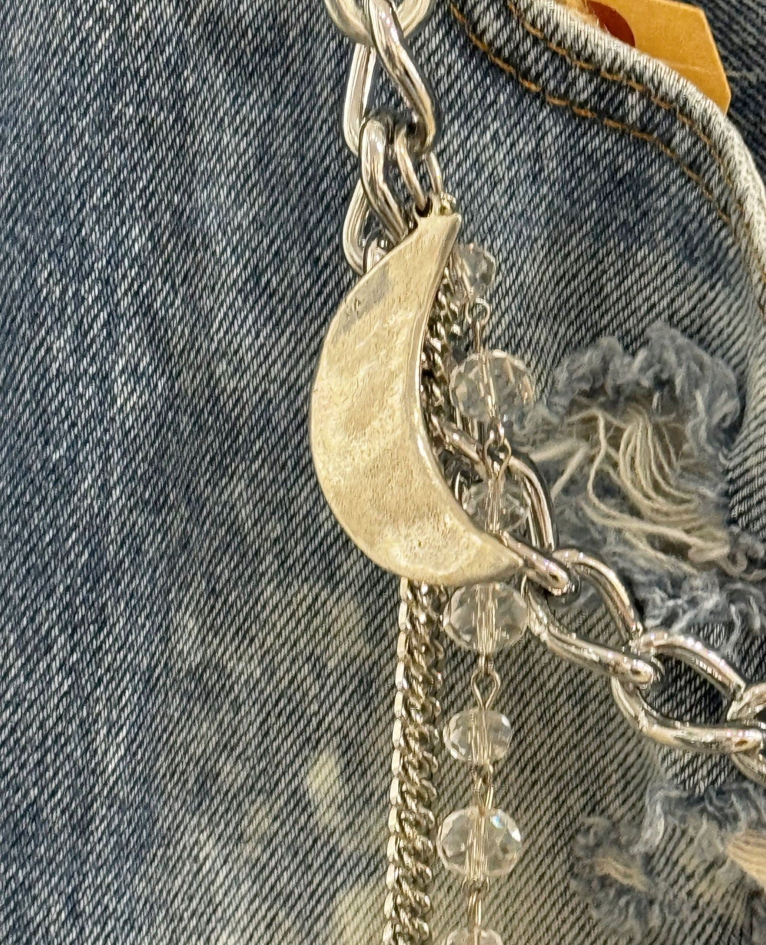 Moon Jean Chain Silver