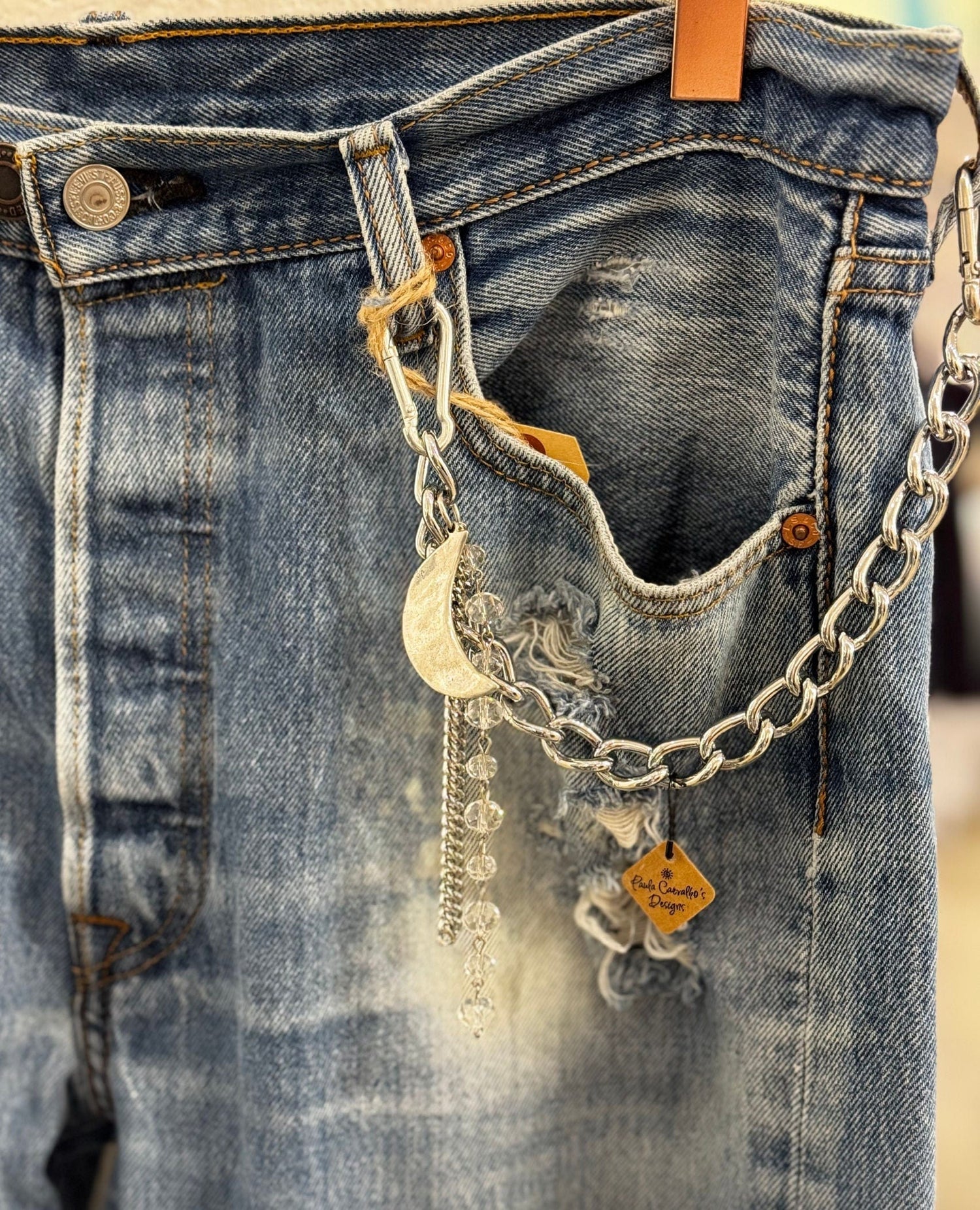 Moon Jean Chain Silver