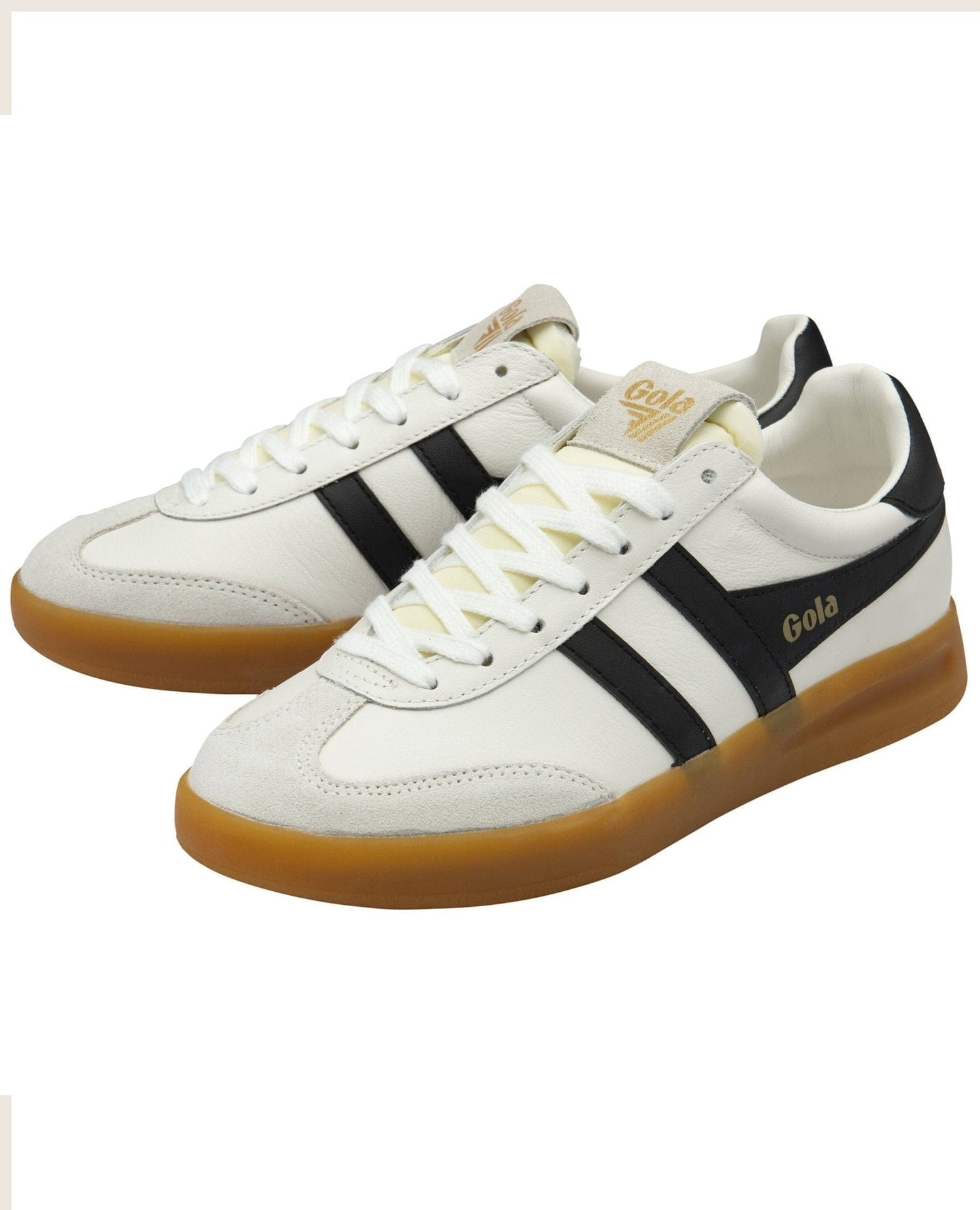 Gola Cyclone Leather Sneaker White/Black/Gum