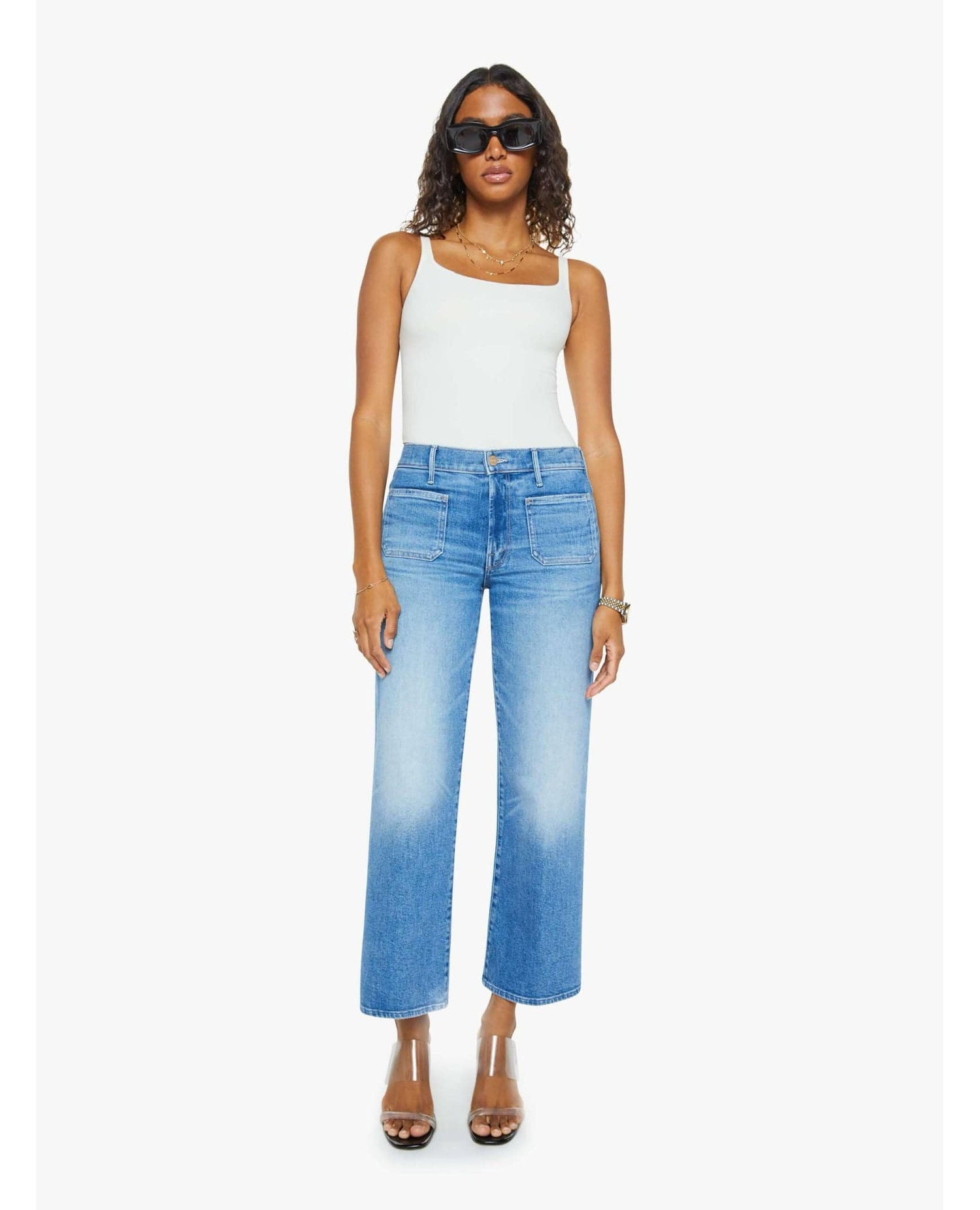Patch Pocket Mid Rise Maven Ankle AVN