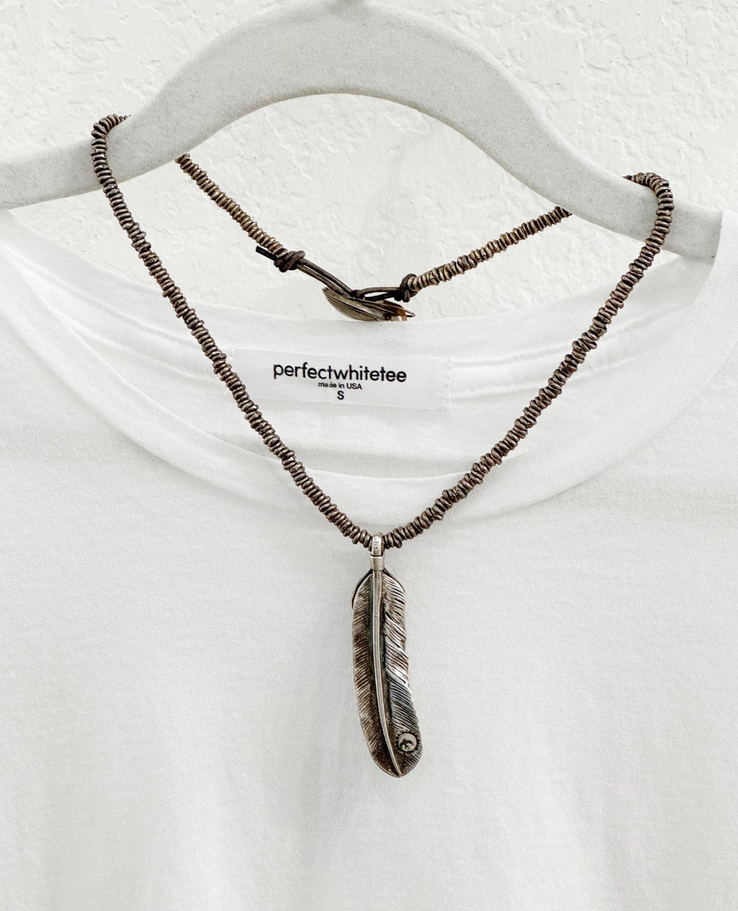 Feather Beaded Necklace