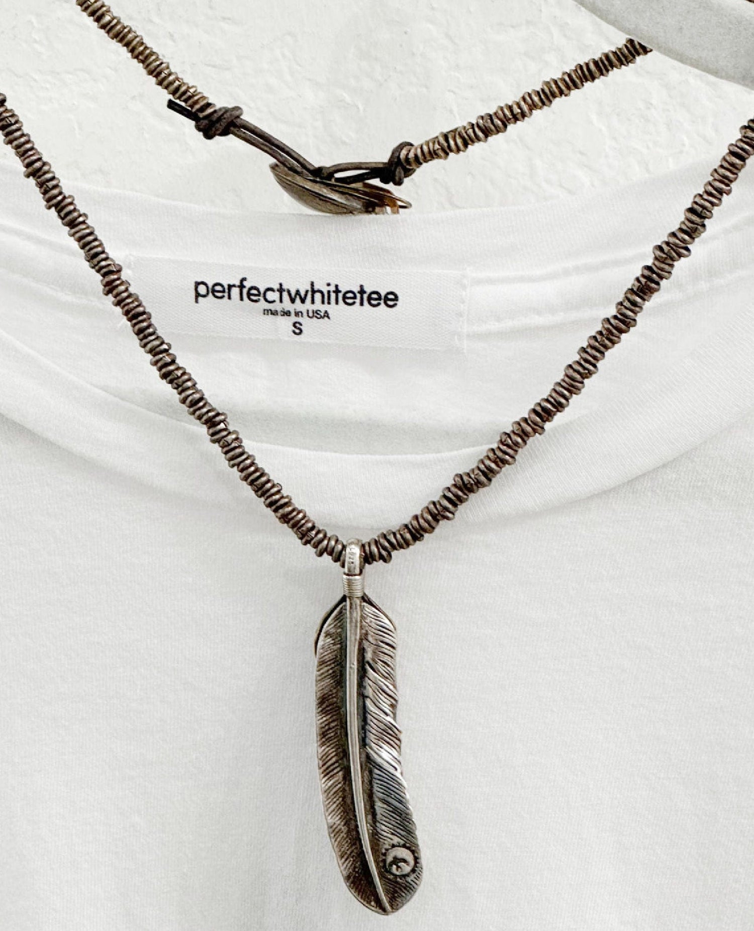 Feather Beaded Necklace
