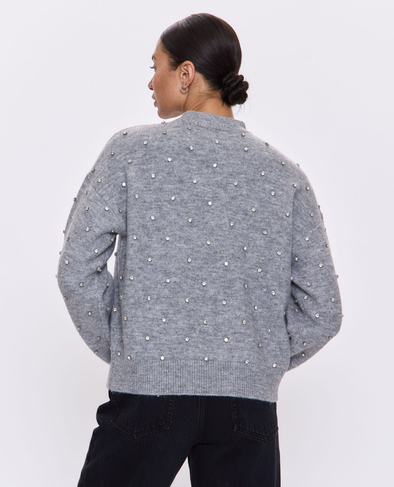 Pistola Aura Sweater Charcoal Diamante