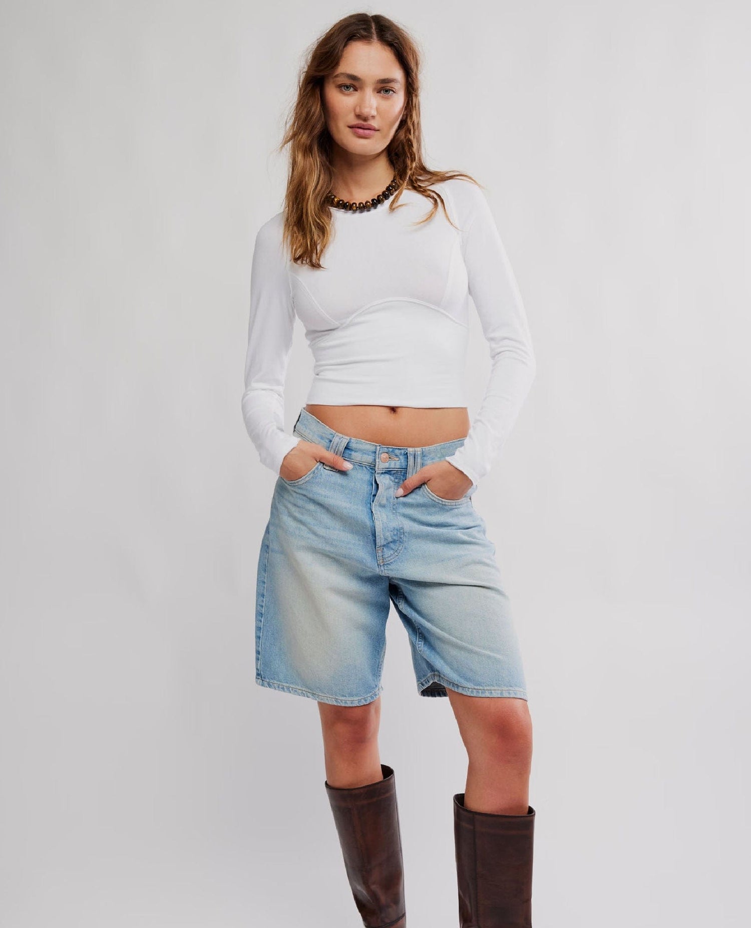 Protagonist Long Sleeve Tee in Ivory