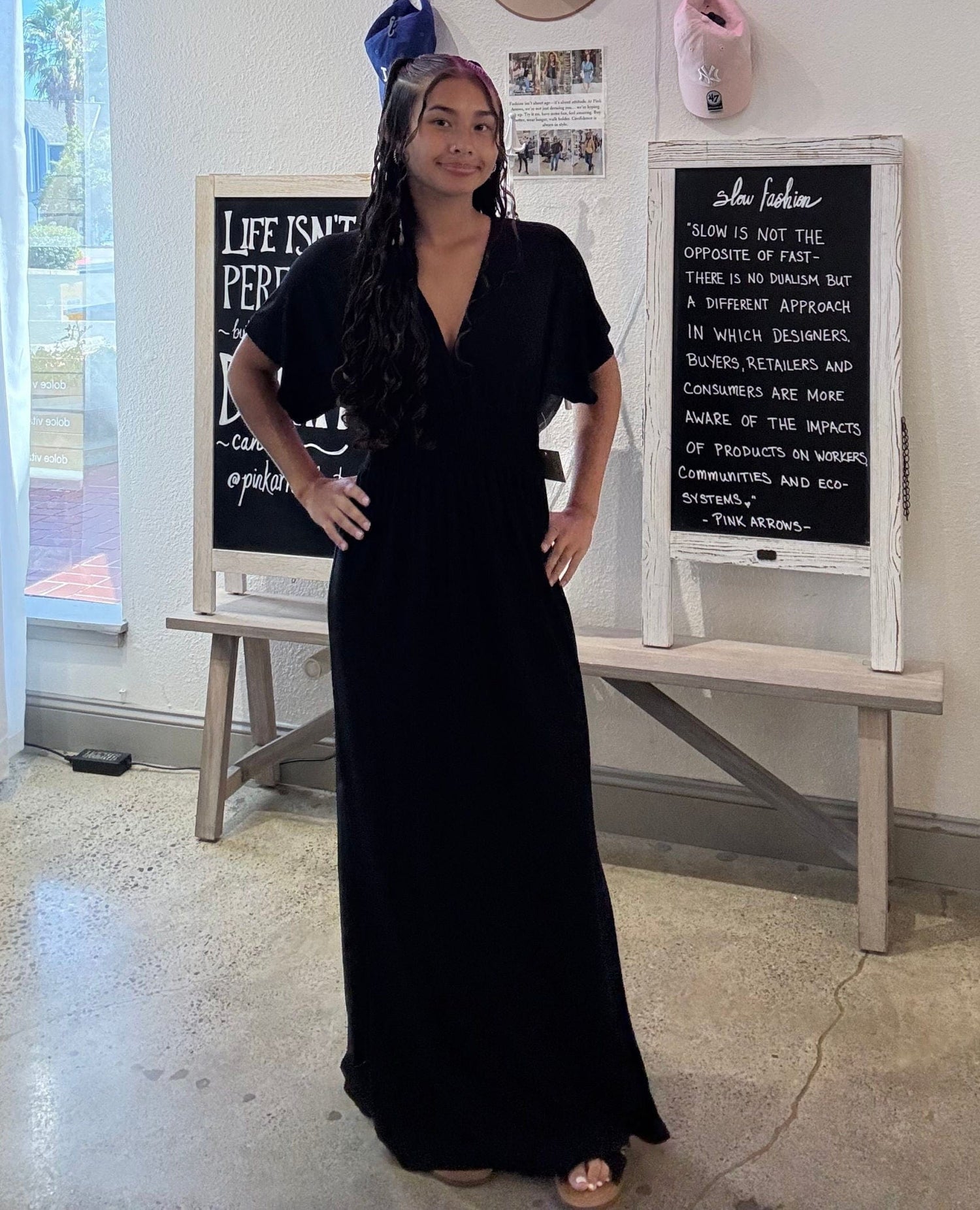 Sunfest Maxi Black Dress