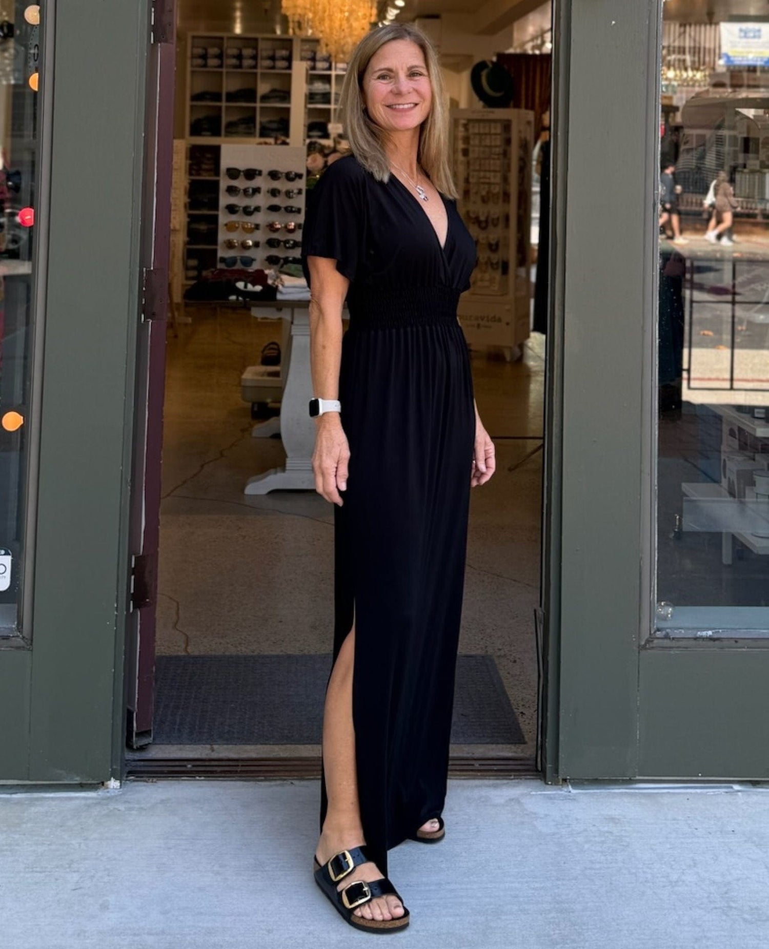 Sunfest Maxi Black Dress