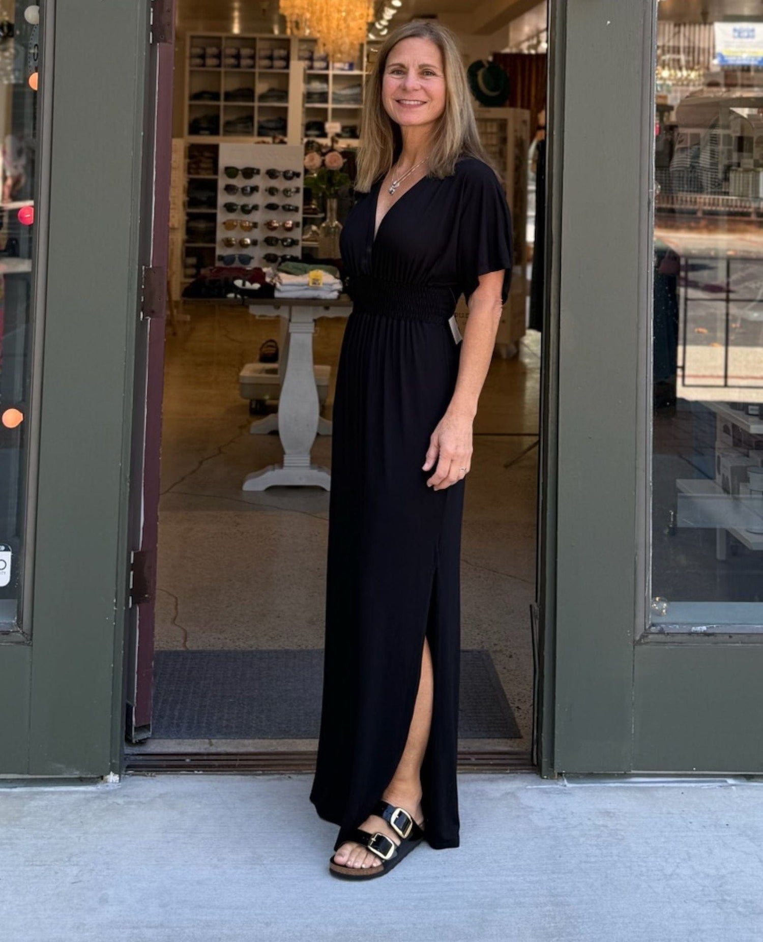 Sunfest Maxi Black Dress