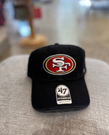 SF 49ers Baseball Hat Black