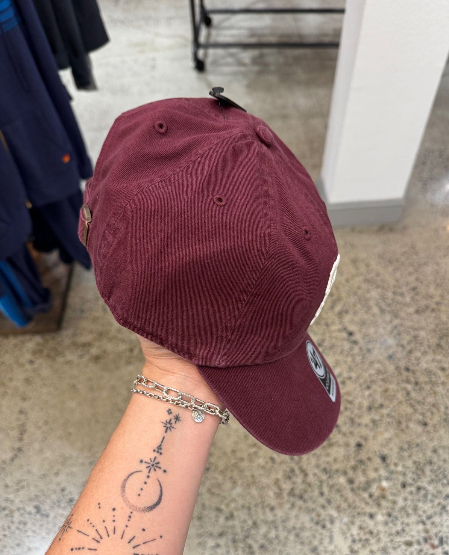 SF Baseball Hat Burgundy