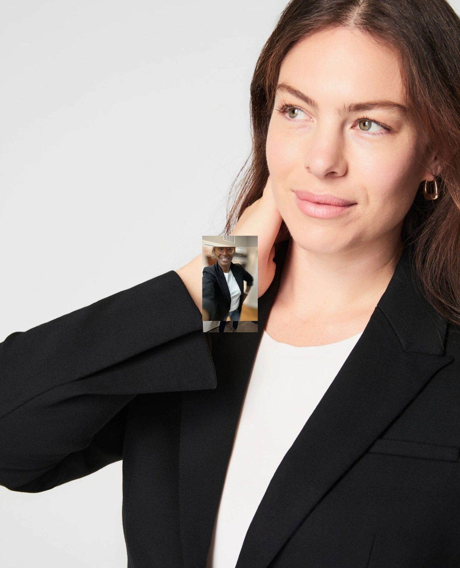 SPANX Ponte Blazer Black