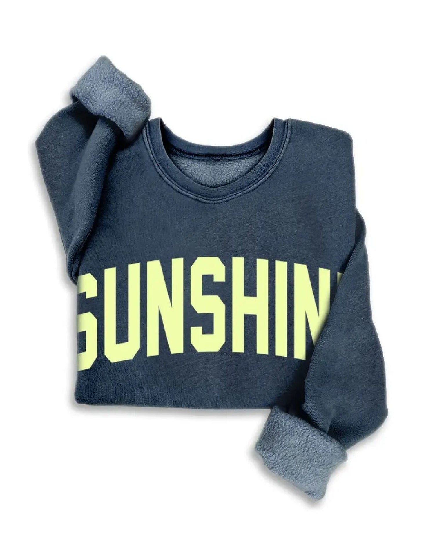 SUNSHINE Sweatshirt Navy + Neon