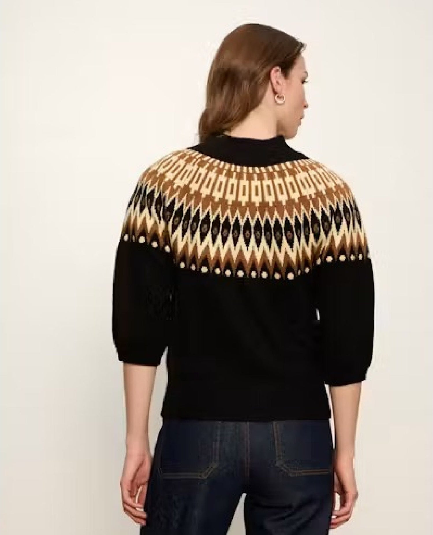 Poconos Fairisle Zip Up Sweater