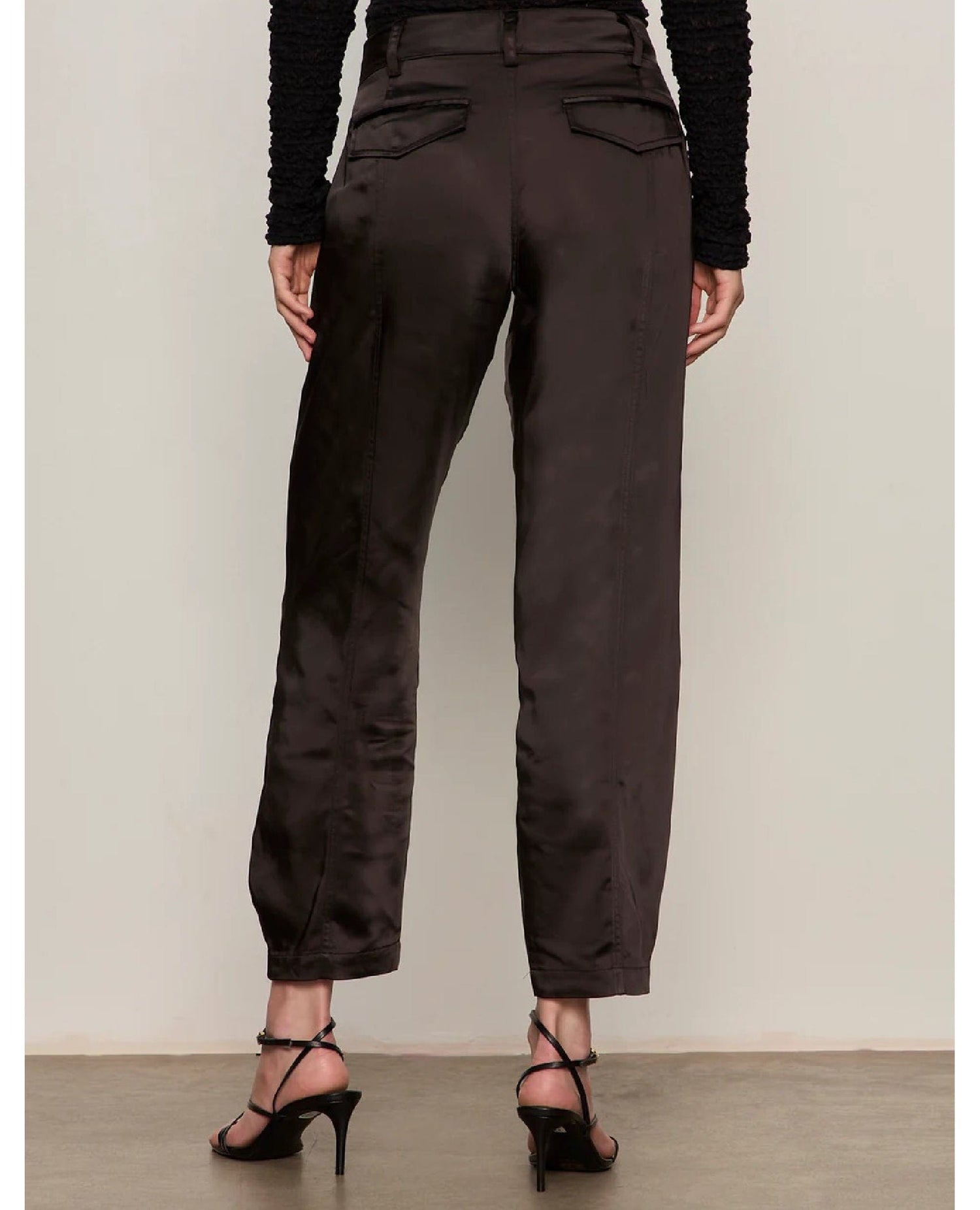 Sahara Satin Black Jogger Pant