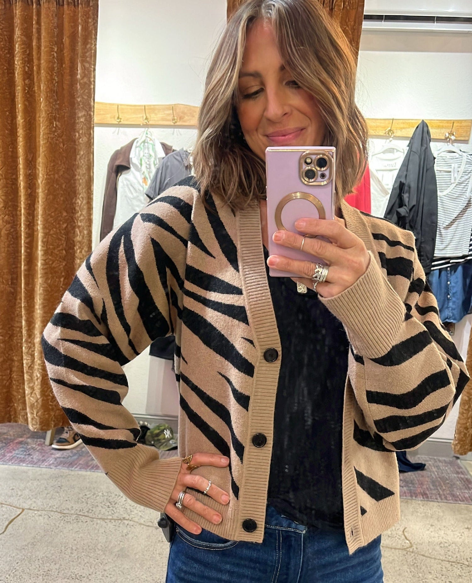 Zebra Cardi Abstract
