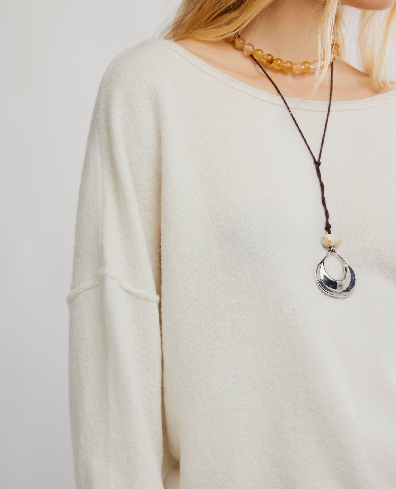 Free People See Me Pullover Ivory