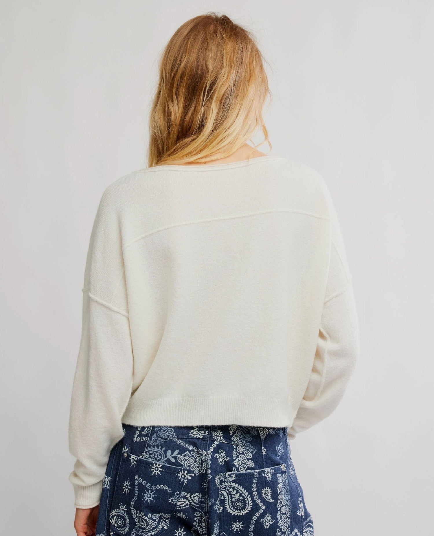 Free People See Me Pullover Ivory