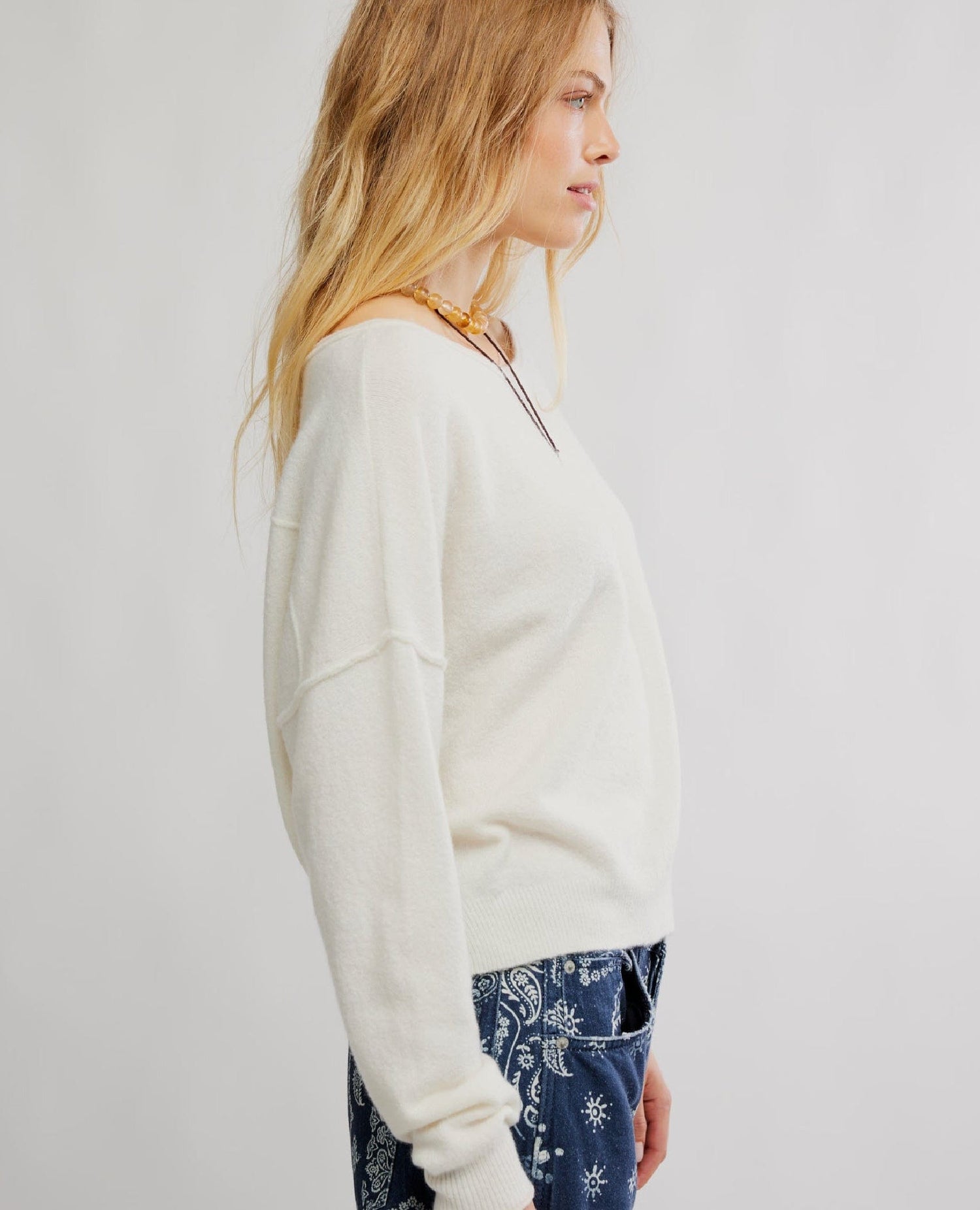 Free People See Me Pullover Ivory