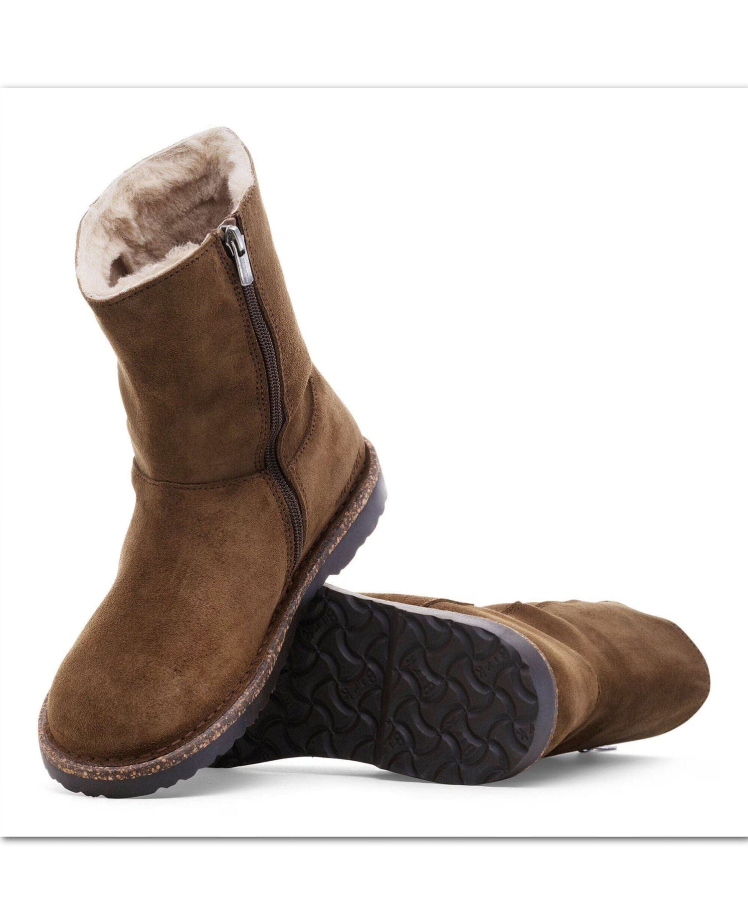 Shearling Uppsala Zip Boot Dark Tea