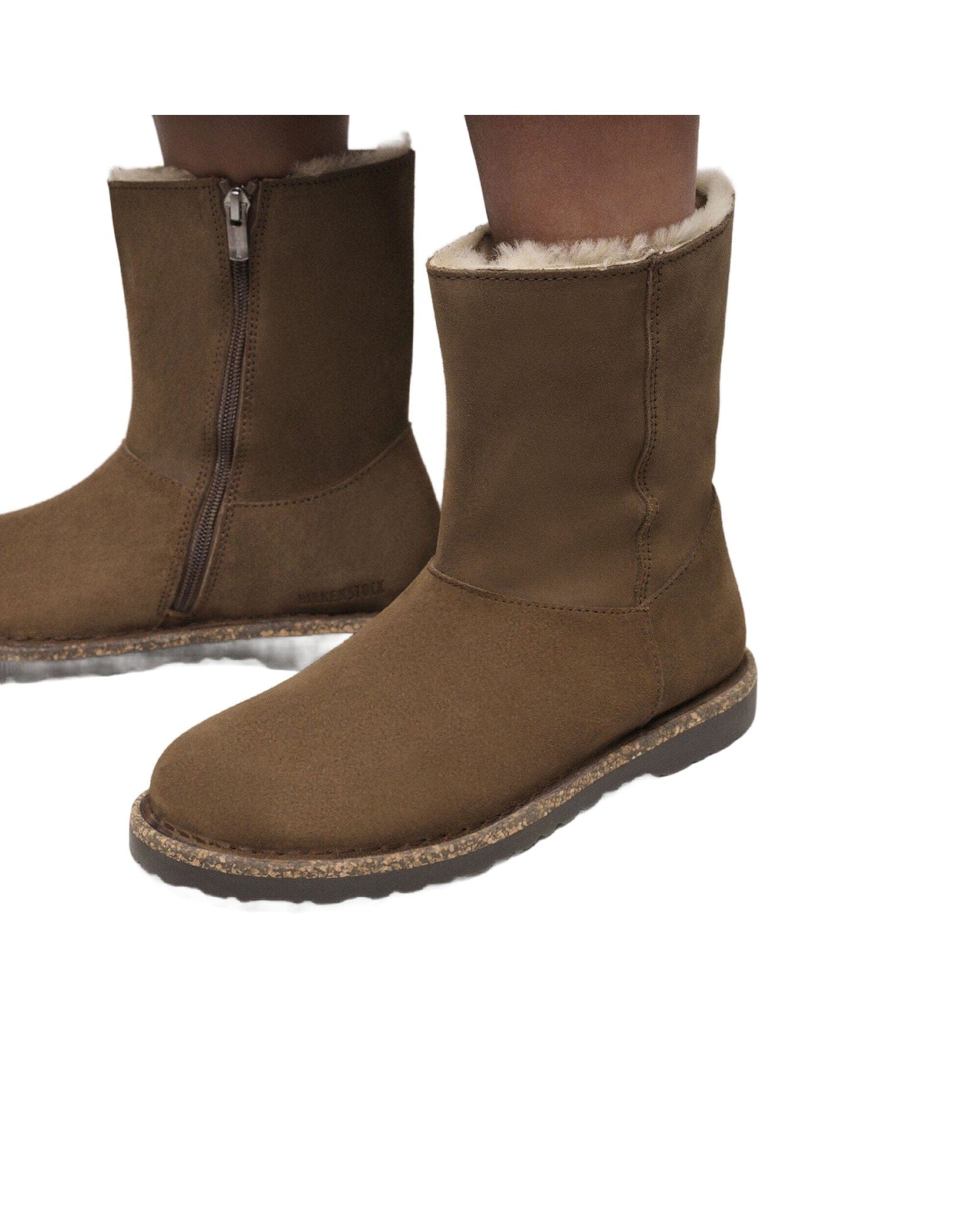 Shearling Uppsala Zip Boot Dark Tea