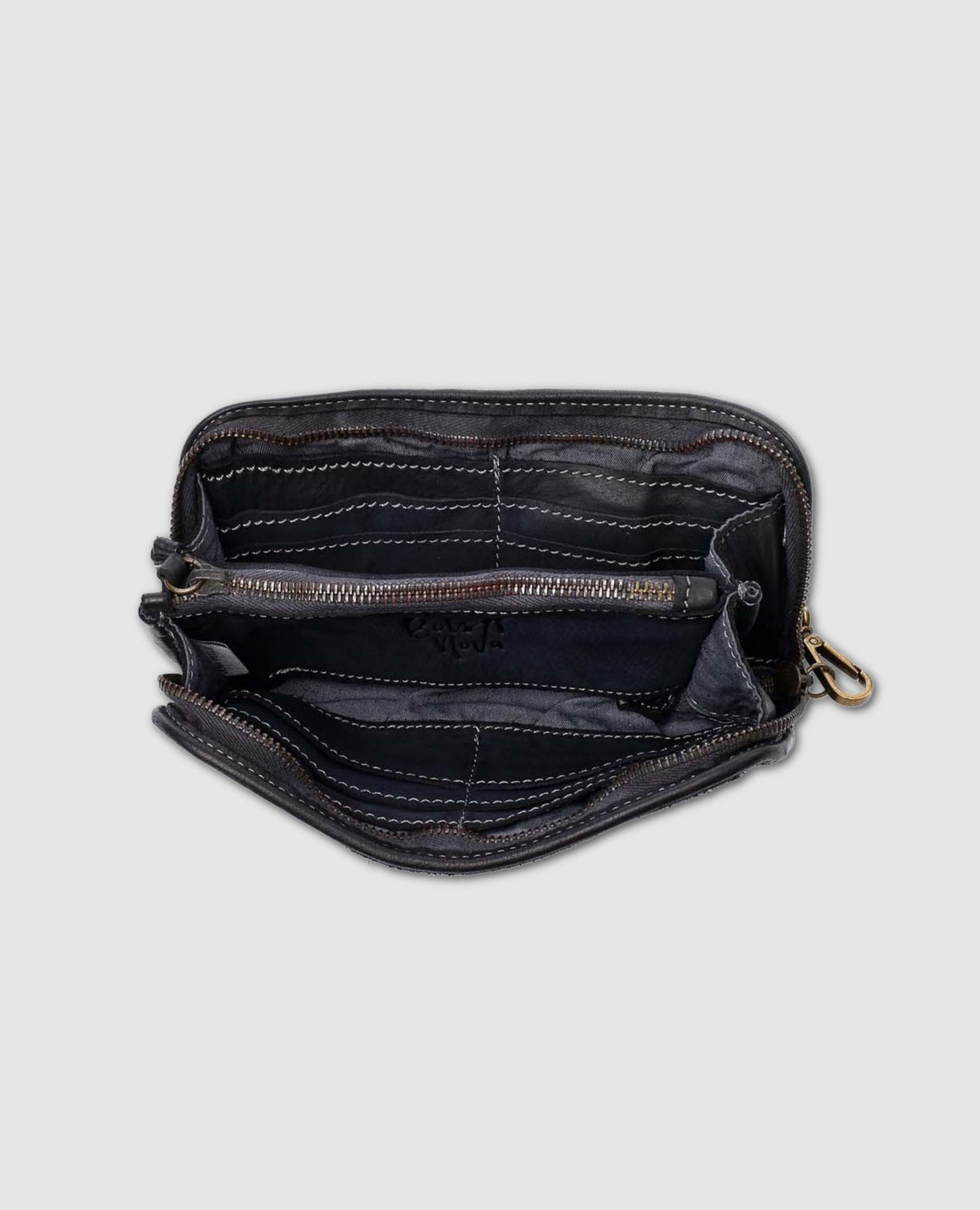 Sofia Zip Around Wallet Black