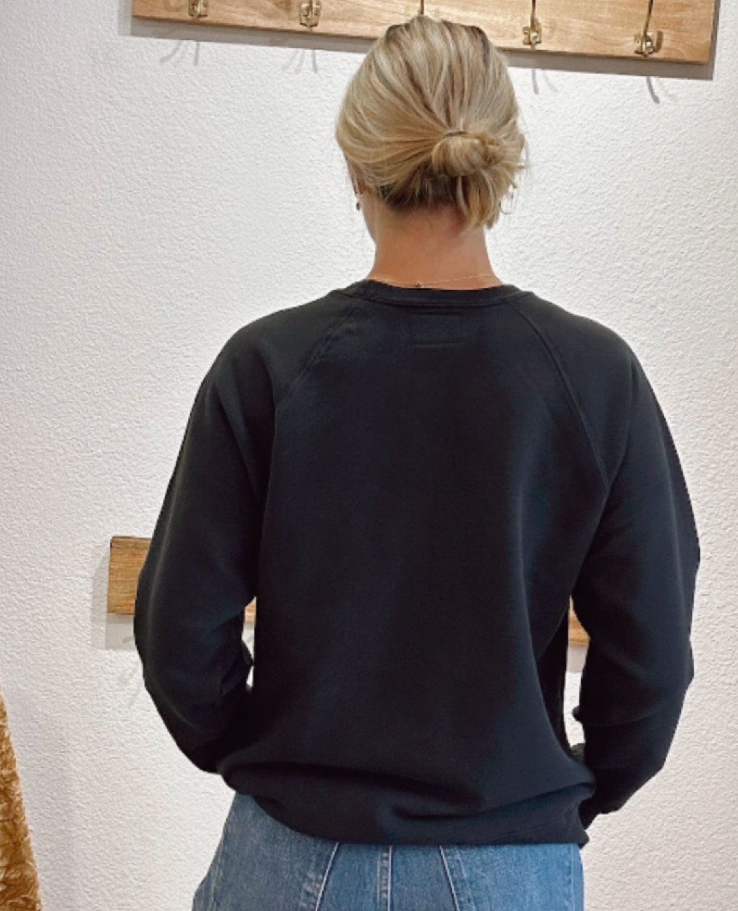 Support Live Music Sweatshirt Vintage Black