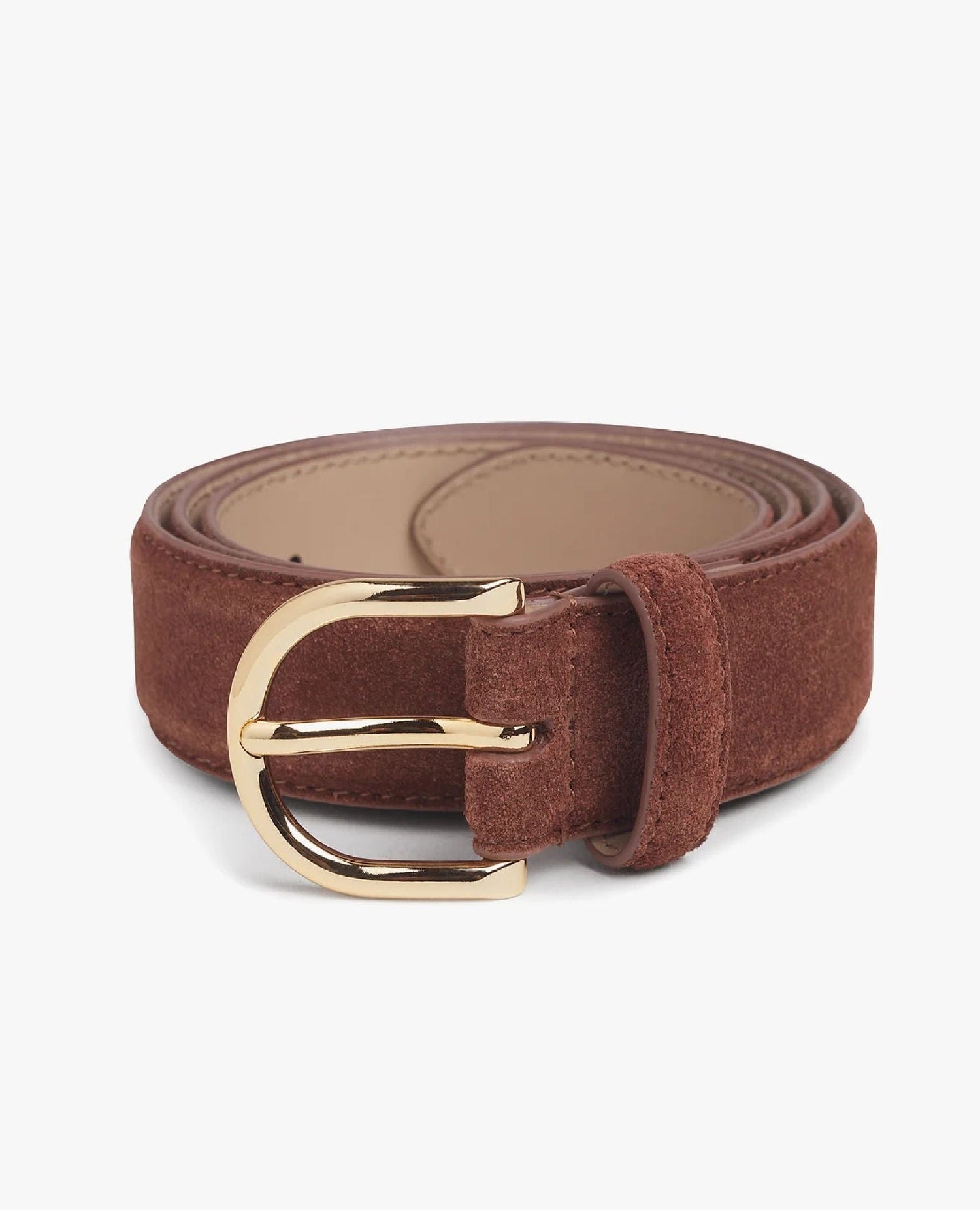 Fav Suede Juni Belt Chocolate/Gold