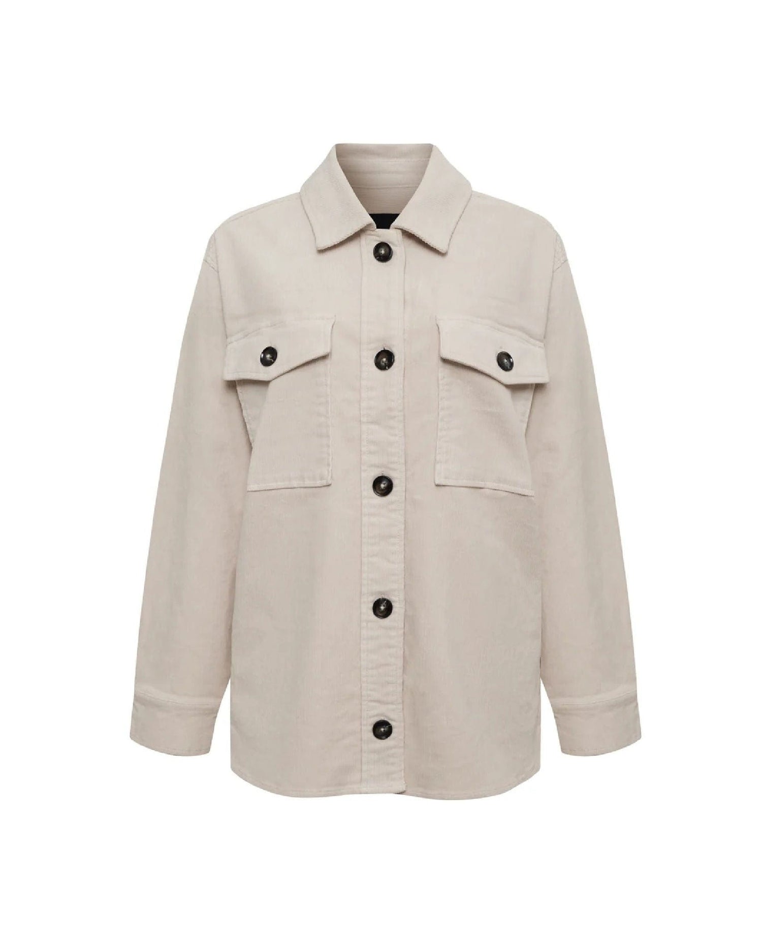 The Corduroy Shacket Mother of Pearl