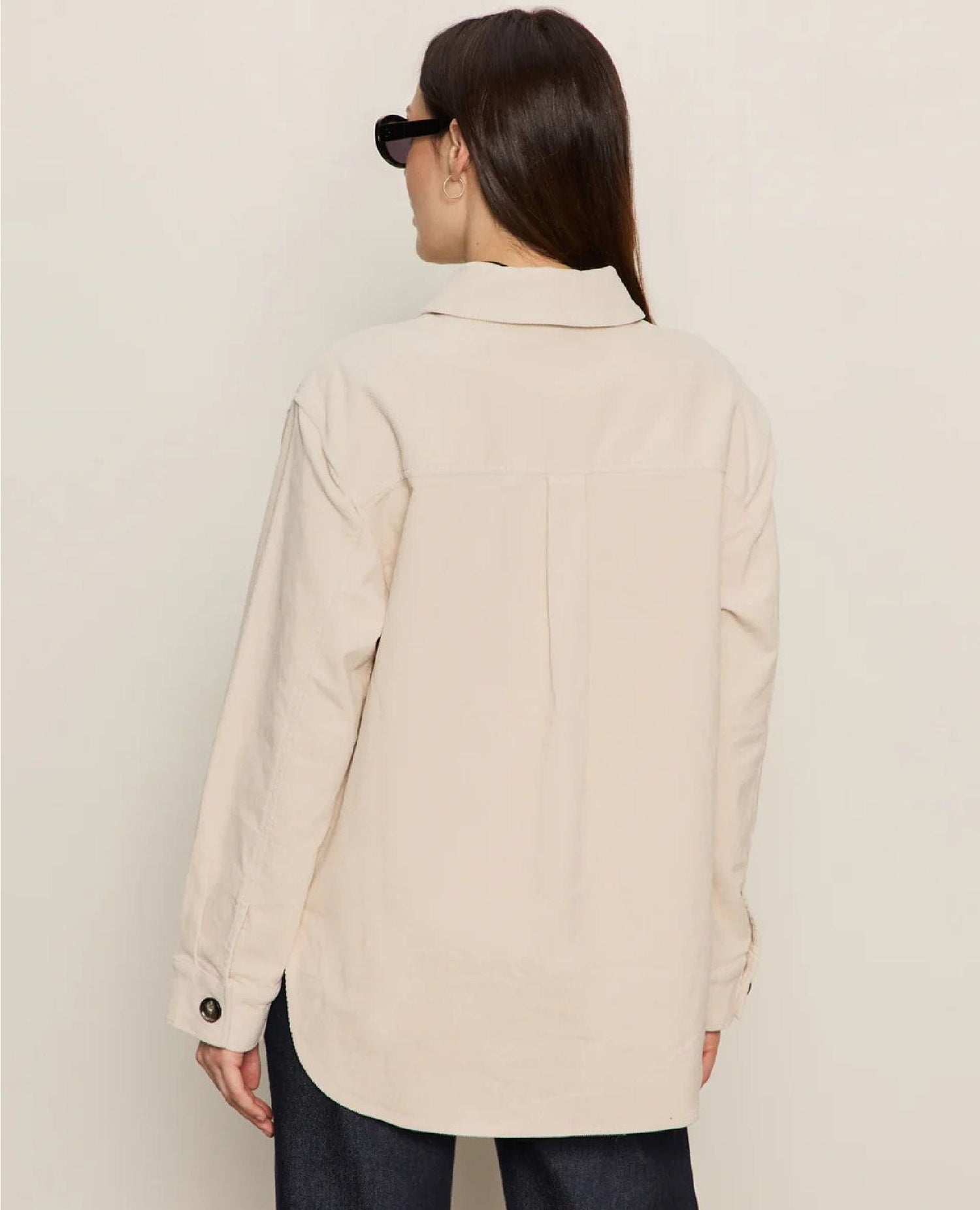 The Corduroy Shacket Mother of Pearl