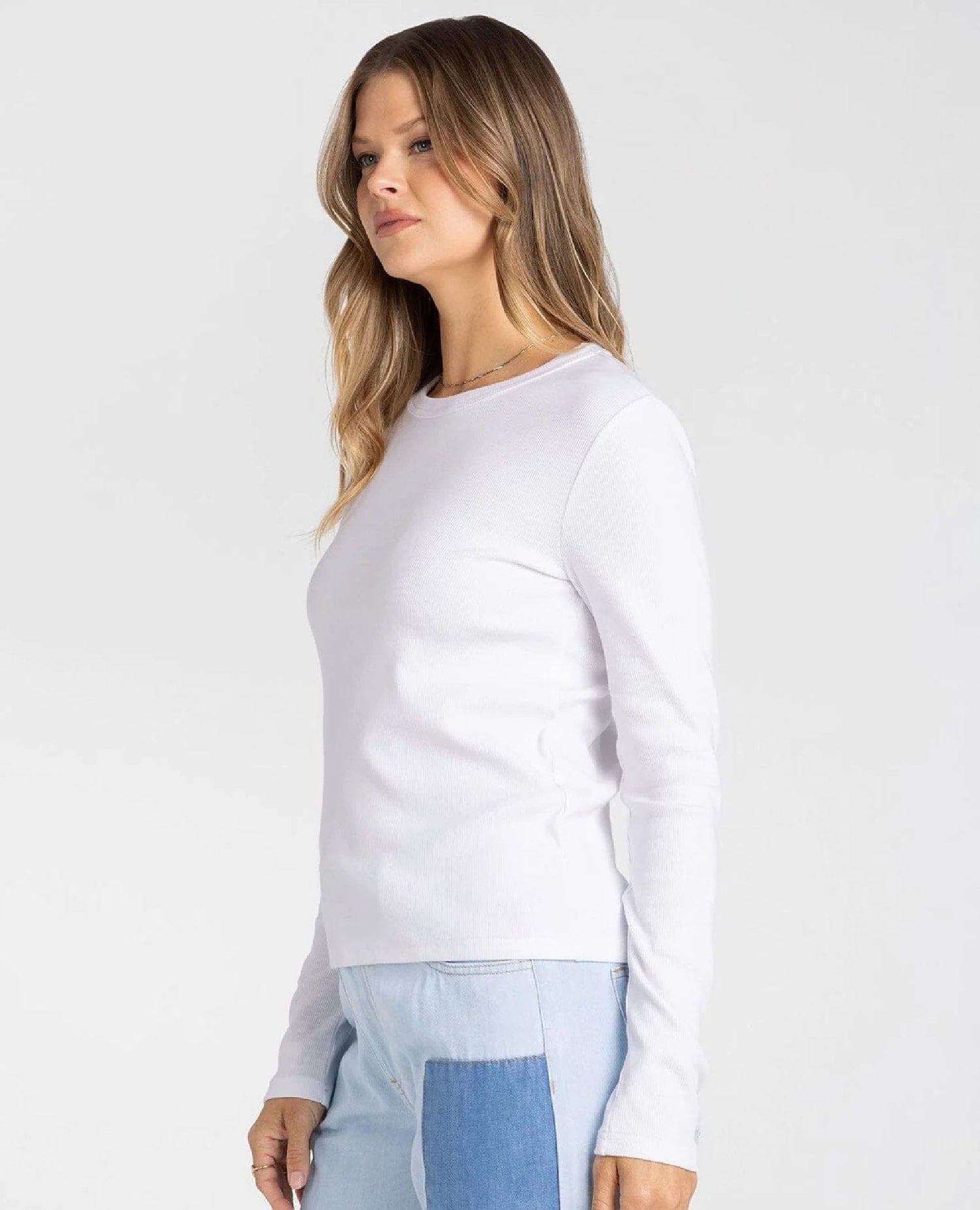 Jess Long Sleeve White Top