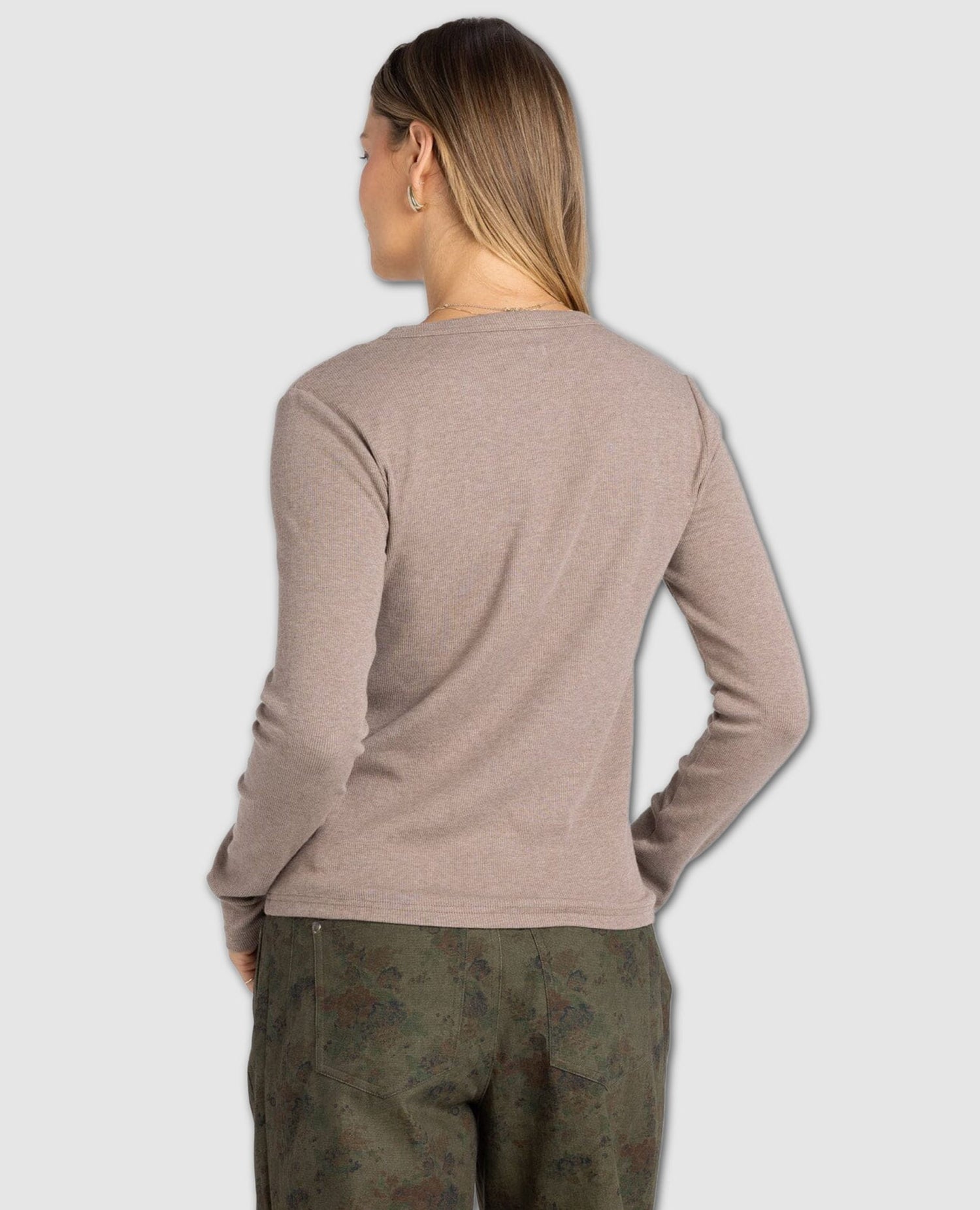 Jess Long Sleeve Heather Brown