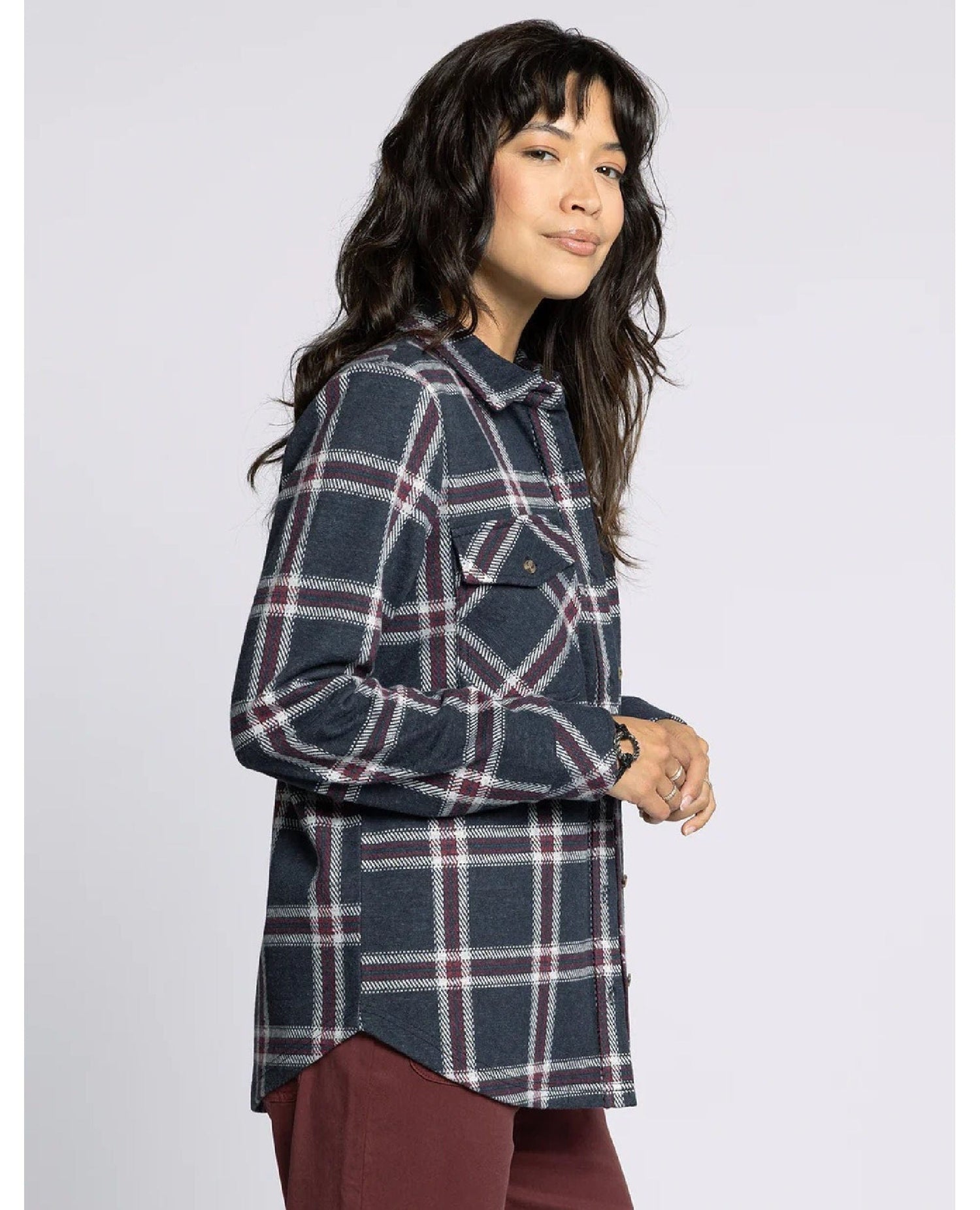 Cassian Shirt Black Red Plaid