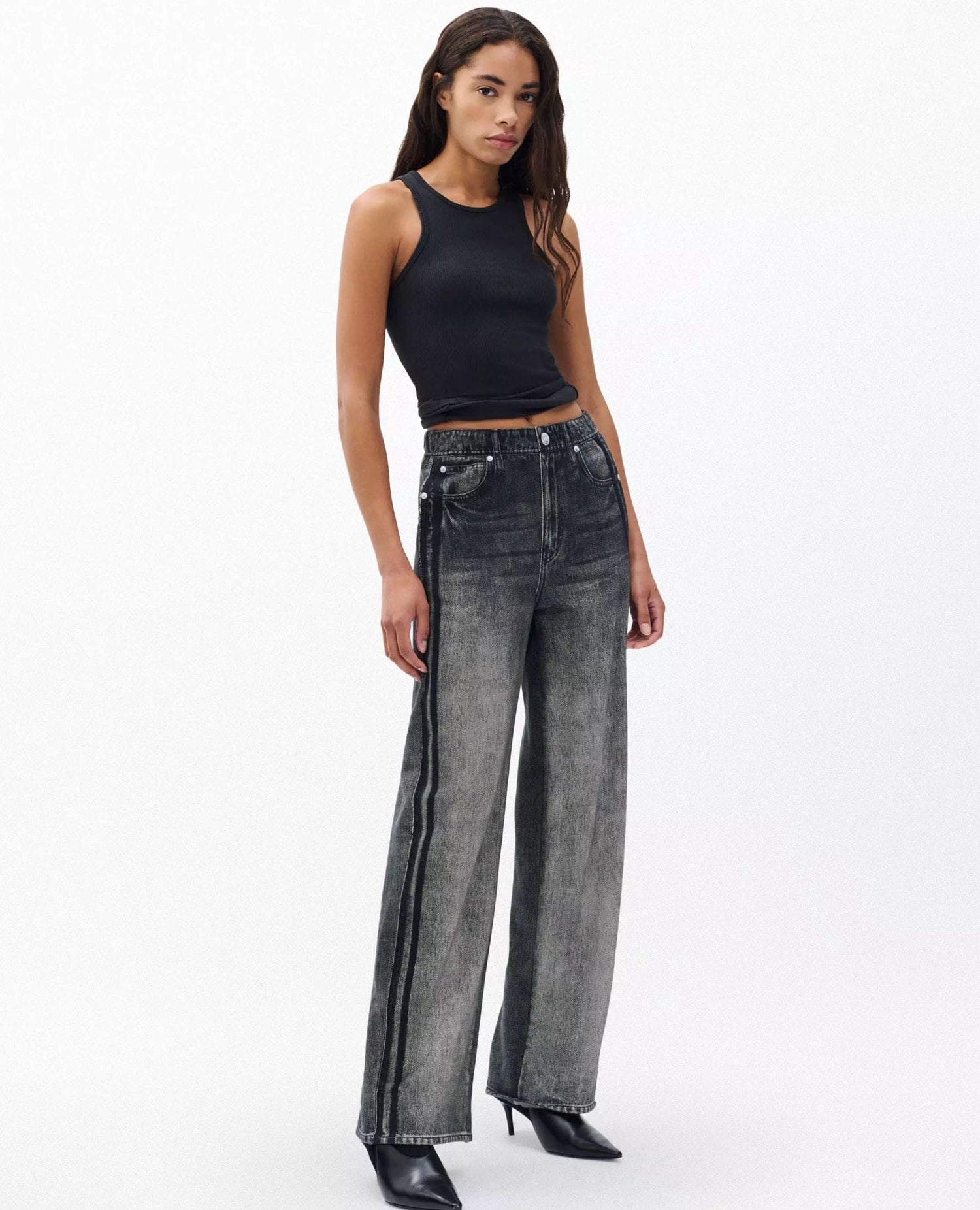 Viral Track Sweats Jean Black