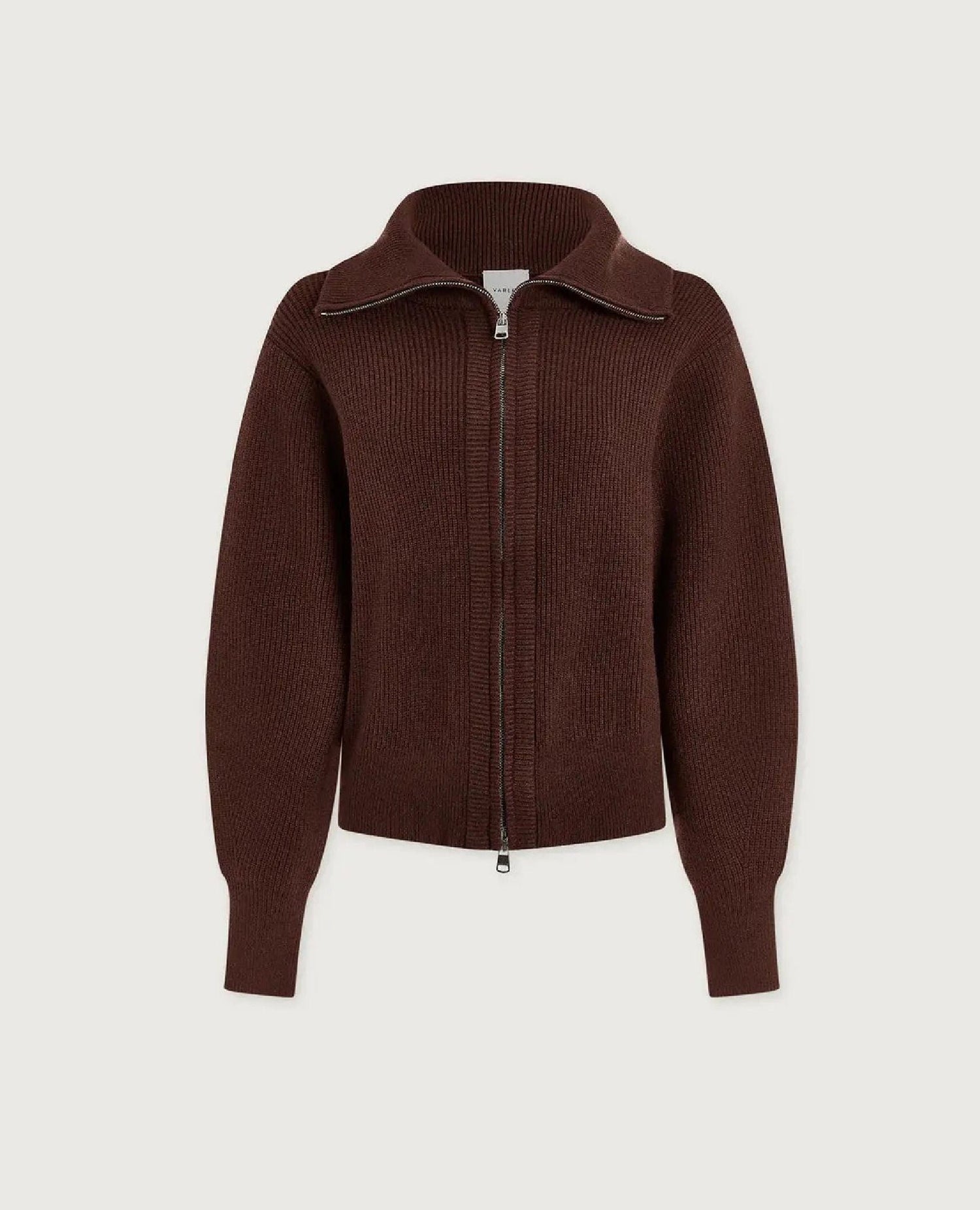 Varley Enrico Knit Jacket Coffee