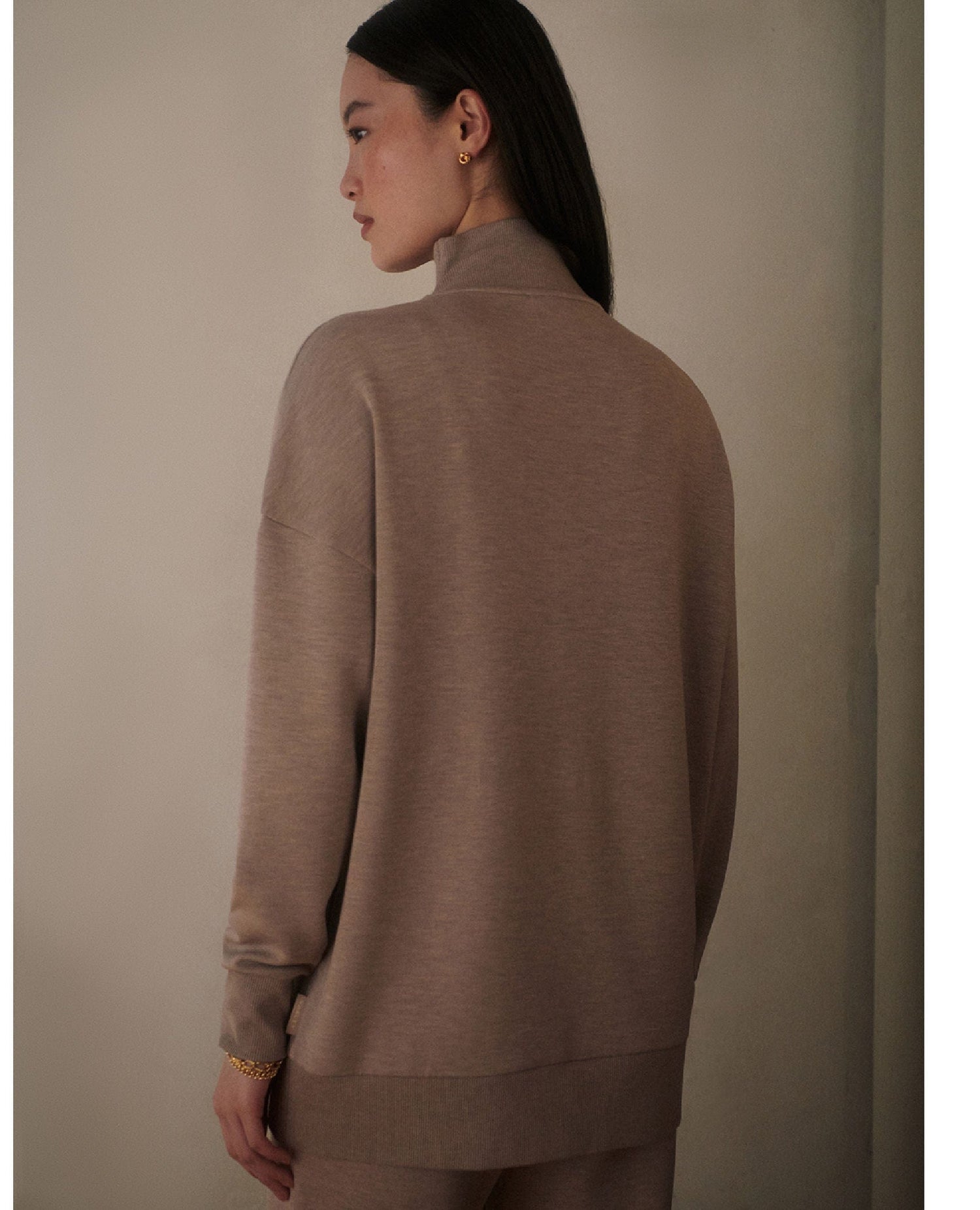 Varley Masie Long Sleeve Taupe Marl