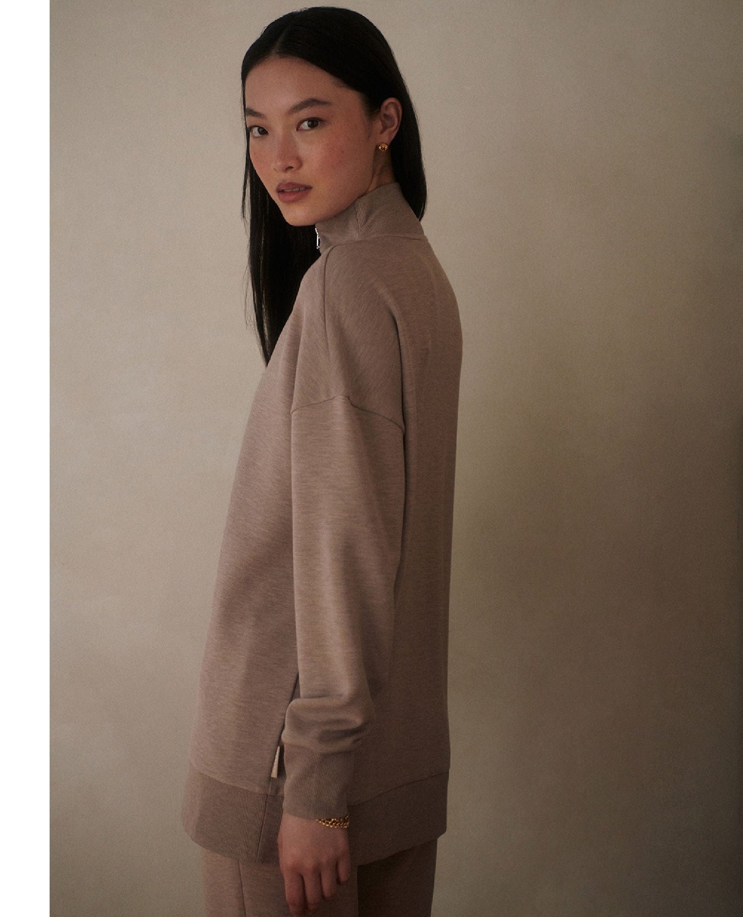 Varley Masie Sweater Taupe Marl