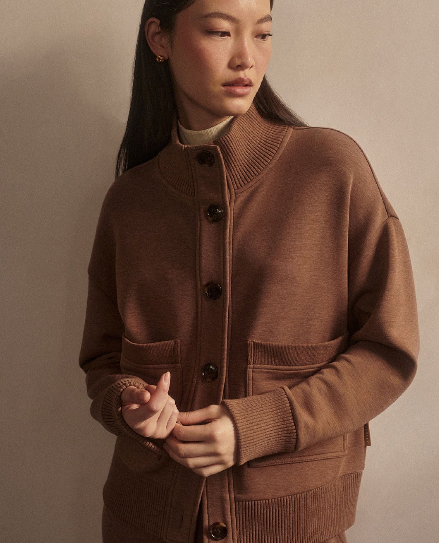 Varley Sabrina Sweatshirt Golden Bronze Marl