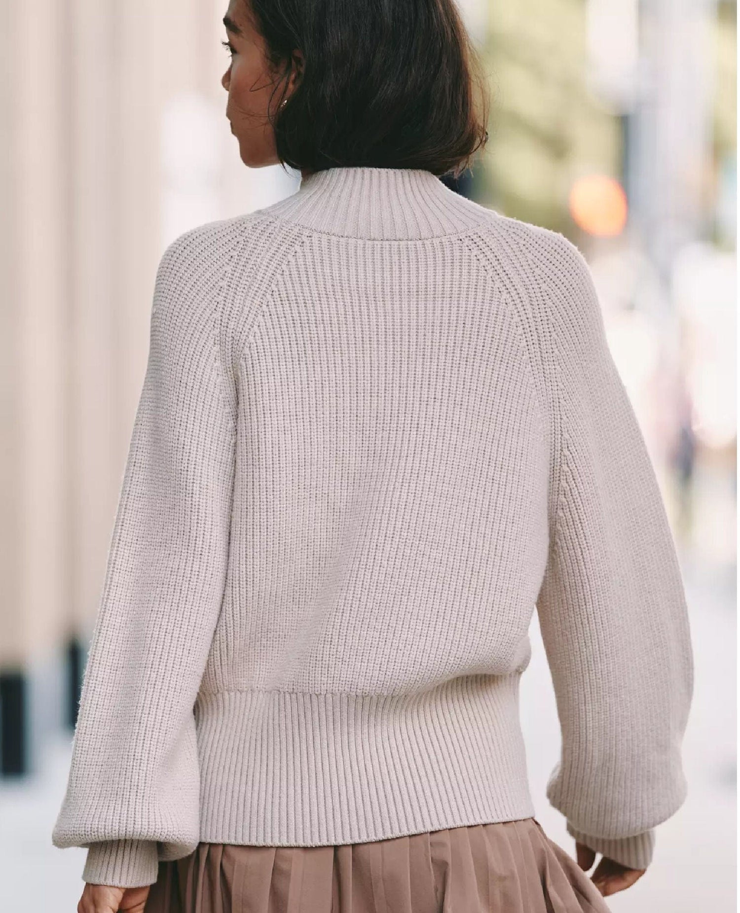 Varley Martina Rib Sweater Taupe