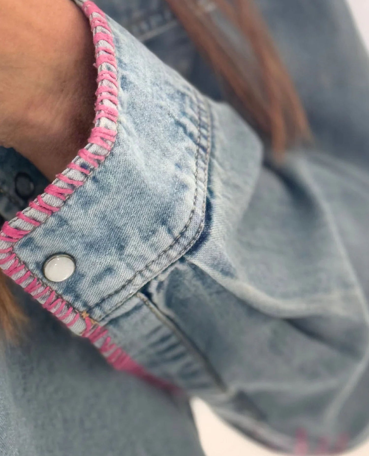 Western Pia Denim Shirt True Blue