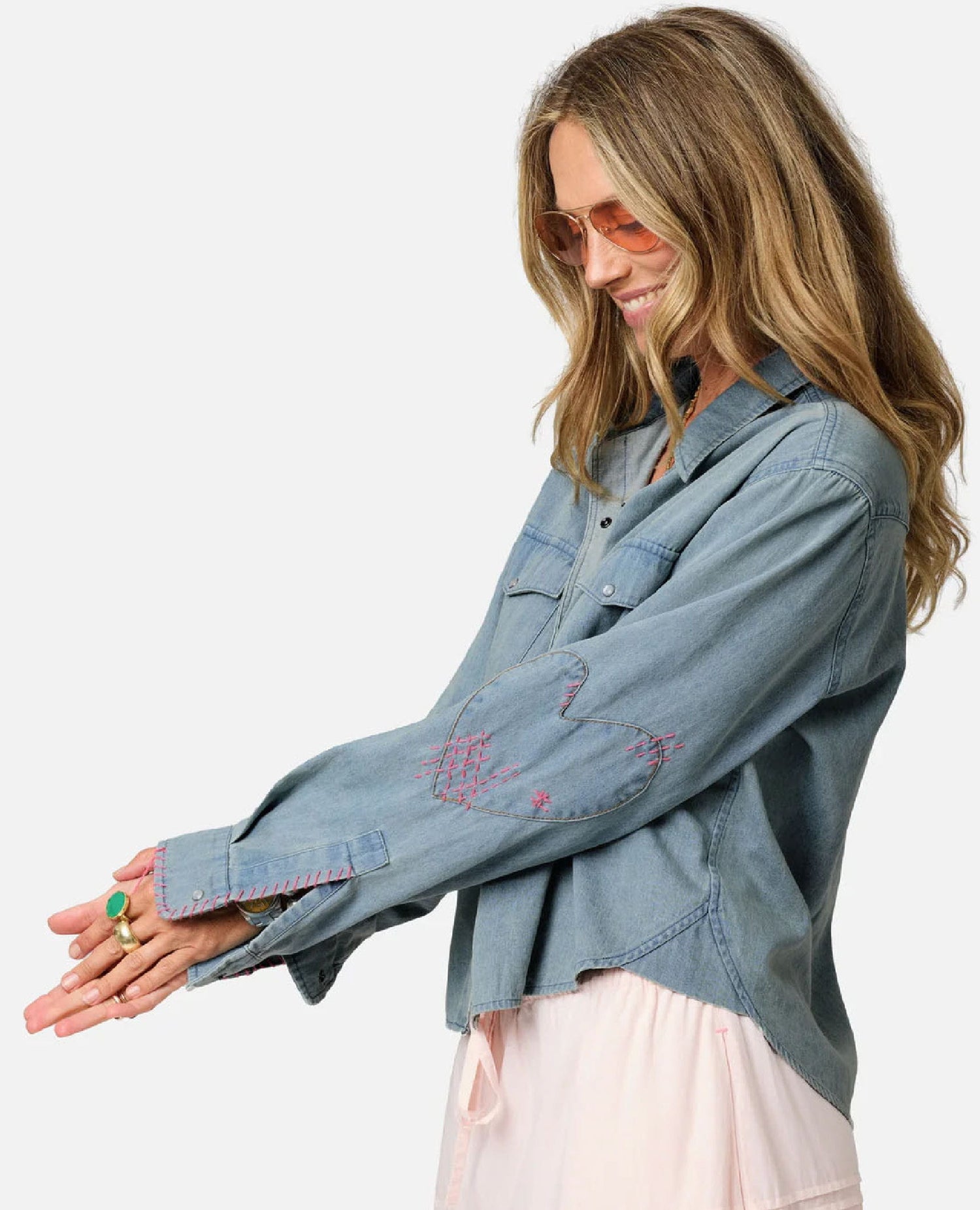 Western Pia Denim Shirt True Blue