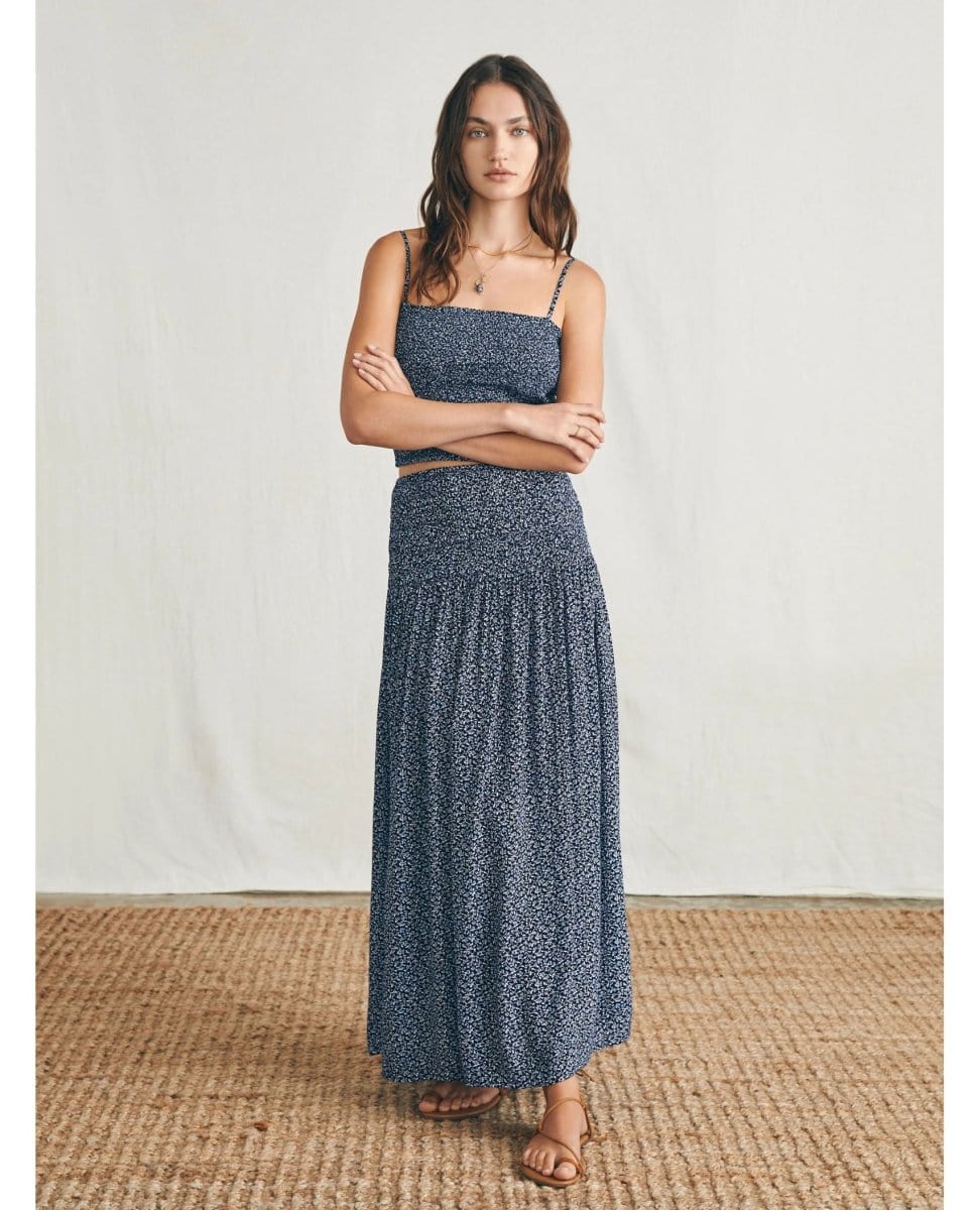 Alisee Skirt Navy Riverton - PINK ARROWS
