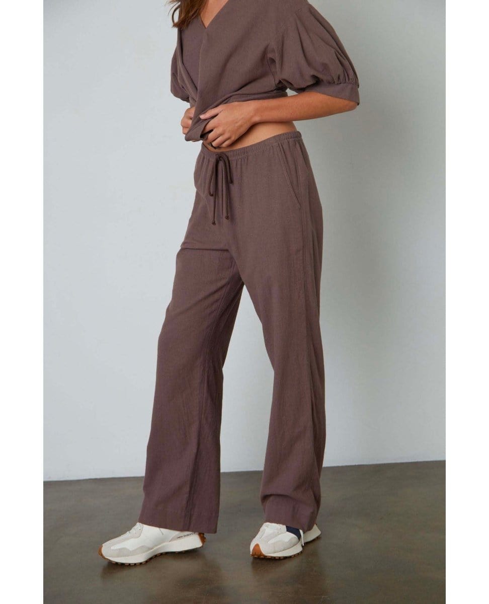 Allister Wide Leg Tie Pant Roast - PINK ARROWS
