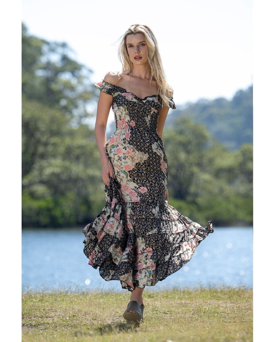 Amirah Rosa Dress - PINK ARROWS