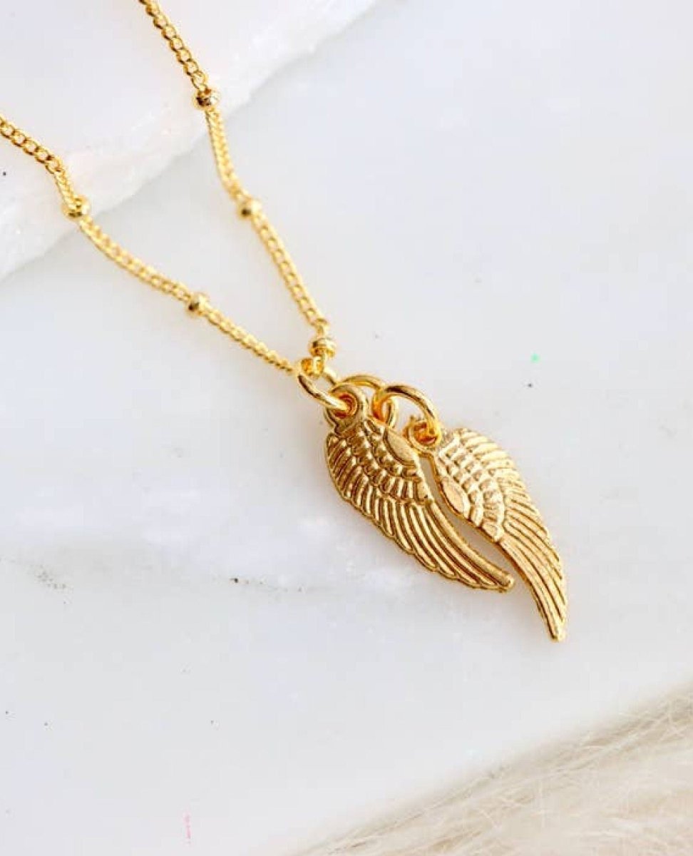 Angel Wing Necklace - PINK ARROWS