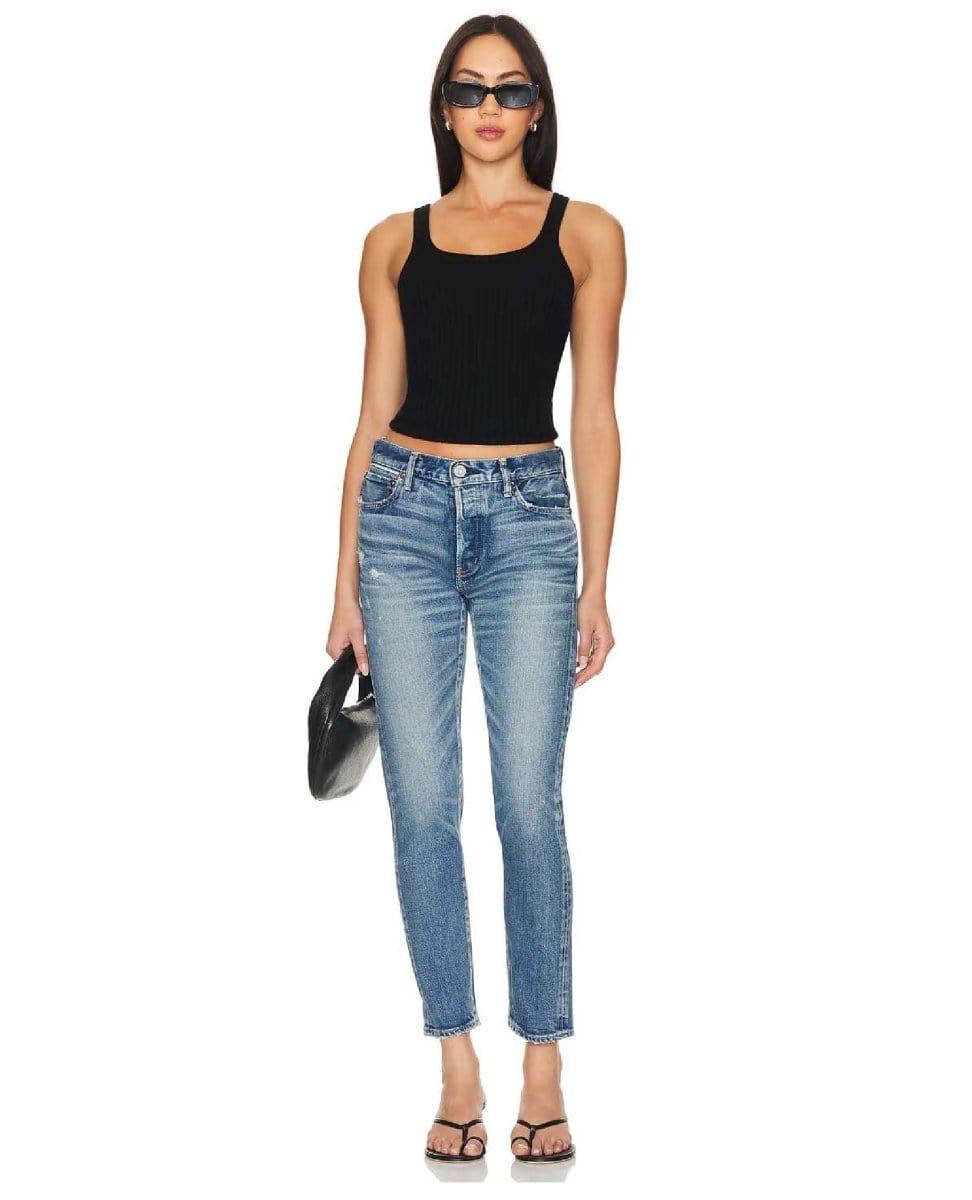 Annesdale Tapered Mid Jeans - PINK ARROWS